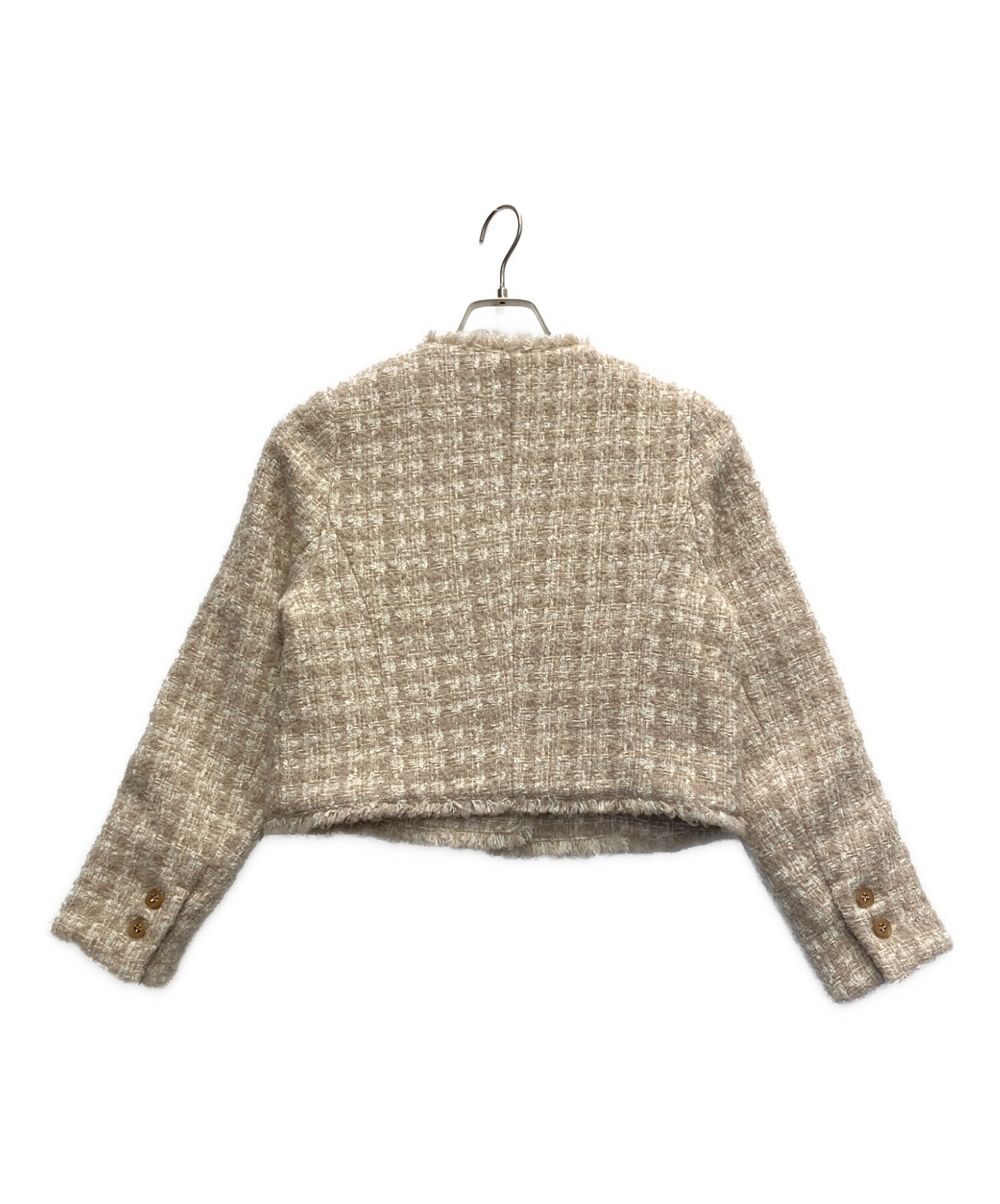 ジャケット・アウター herlipto Wool-Blend Fancy Tweed Jacket 中古・古着通販】Her lip to (ハーリップトゥ) Wool-Blend Fancy Tweed