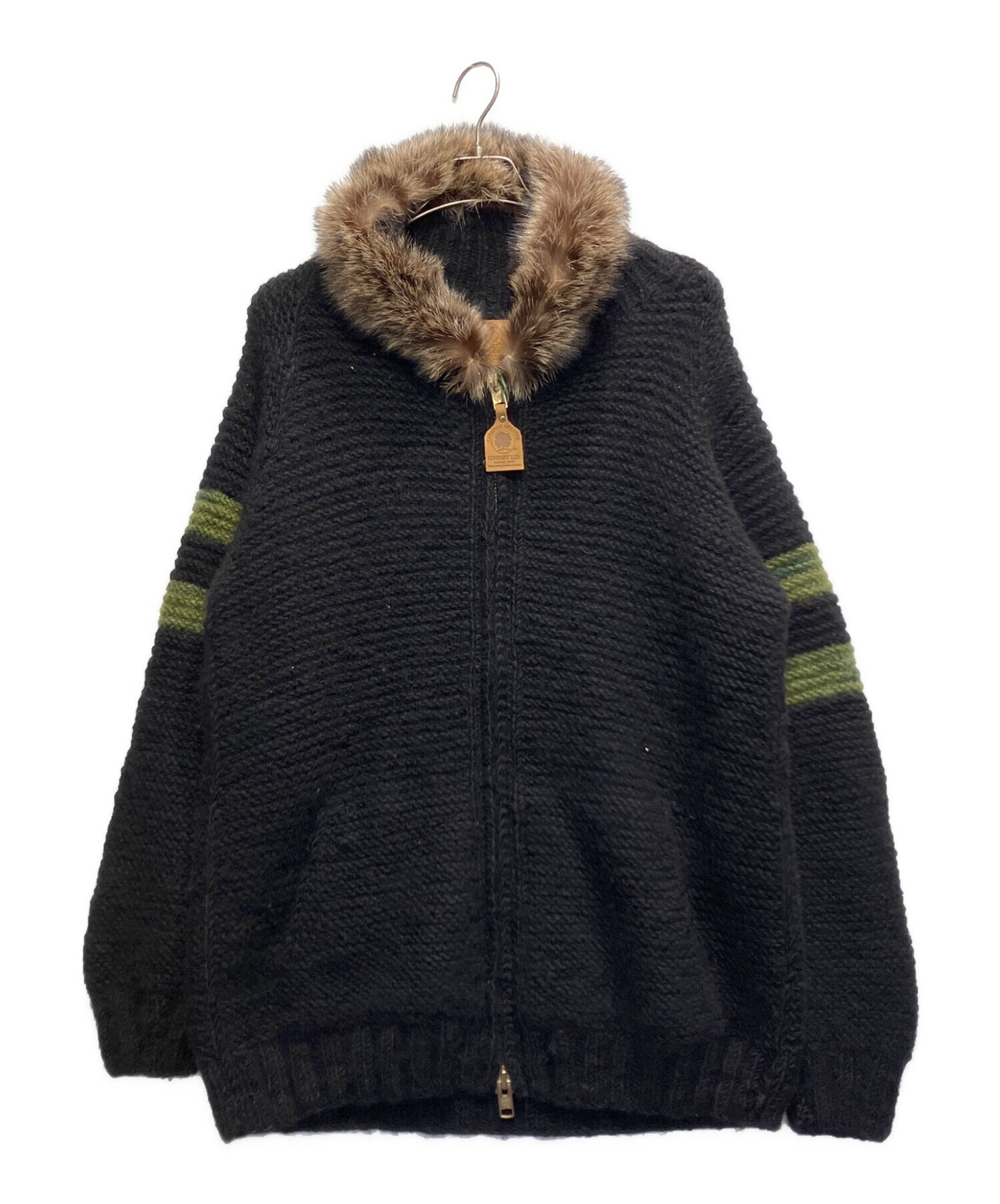 CANADIAN SWEATER カナディアンセーター カーディガン M 黒 【古着】【中古】【送料無料】 中古・古着通販】CANADIAN SWEATER (カナディアンセーター) ニット