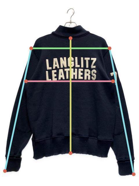 中古・古着通販】Dehen (ディーエン) 厚手ニット ネイビー サイズ:XL