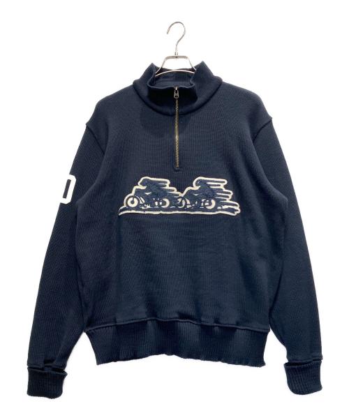 ディーエン　セーター 中古・古着通販】Dehen (ディーエン) 厚手ニット ネイビー サイズ:XL