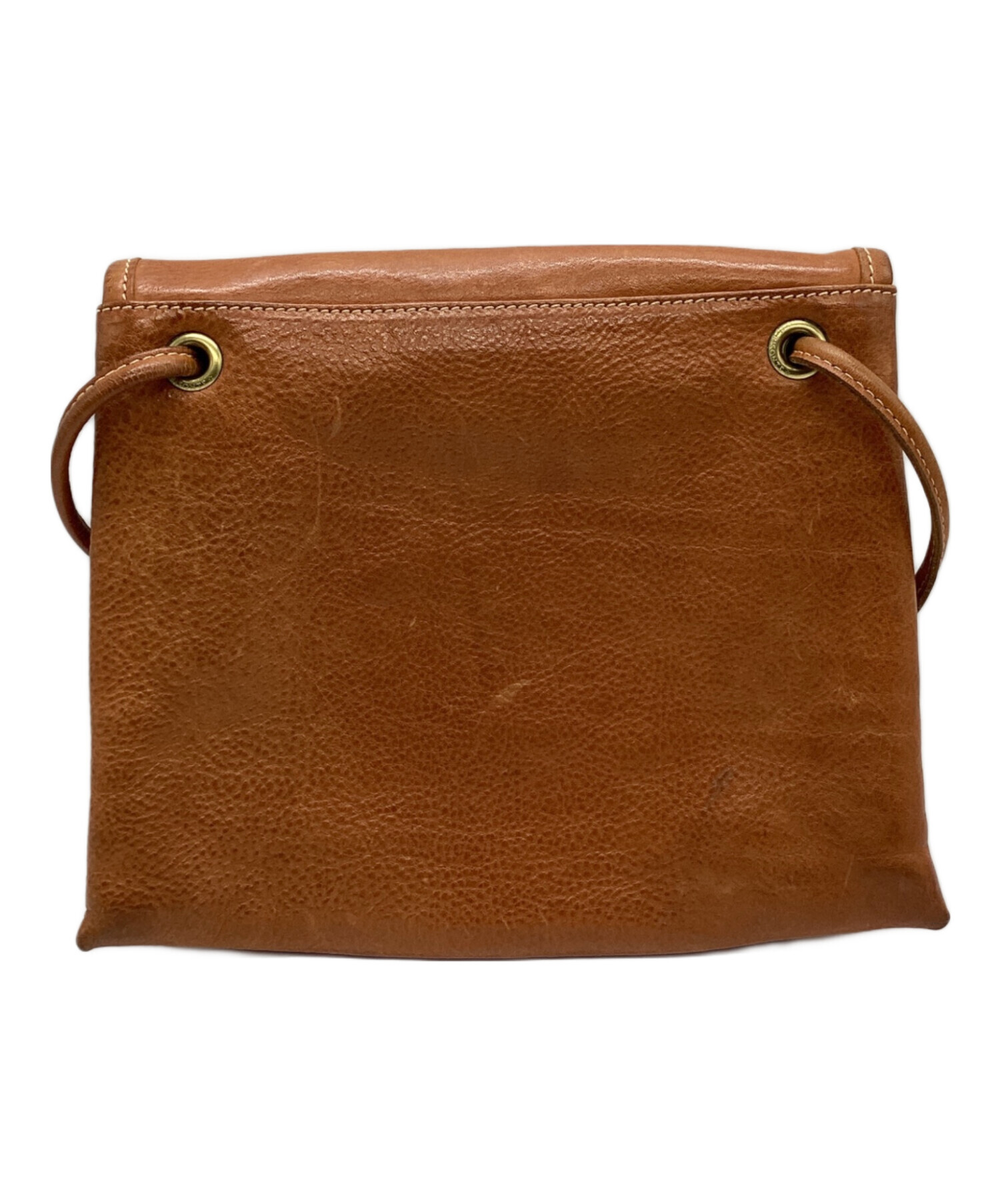 IL BISONTE / イルビゾンテ ■ ショルダーバッグ レザー キャメル バッグ / バック / BAG / 鞄 / カバン ブランド 中古 [0990010901] IL BISONTE - IL BISONTE / イルビゾンテ □ ショルダーバッグ レザー