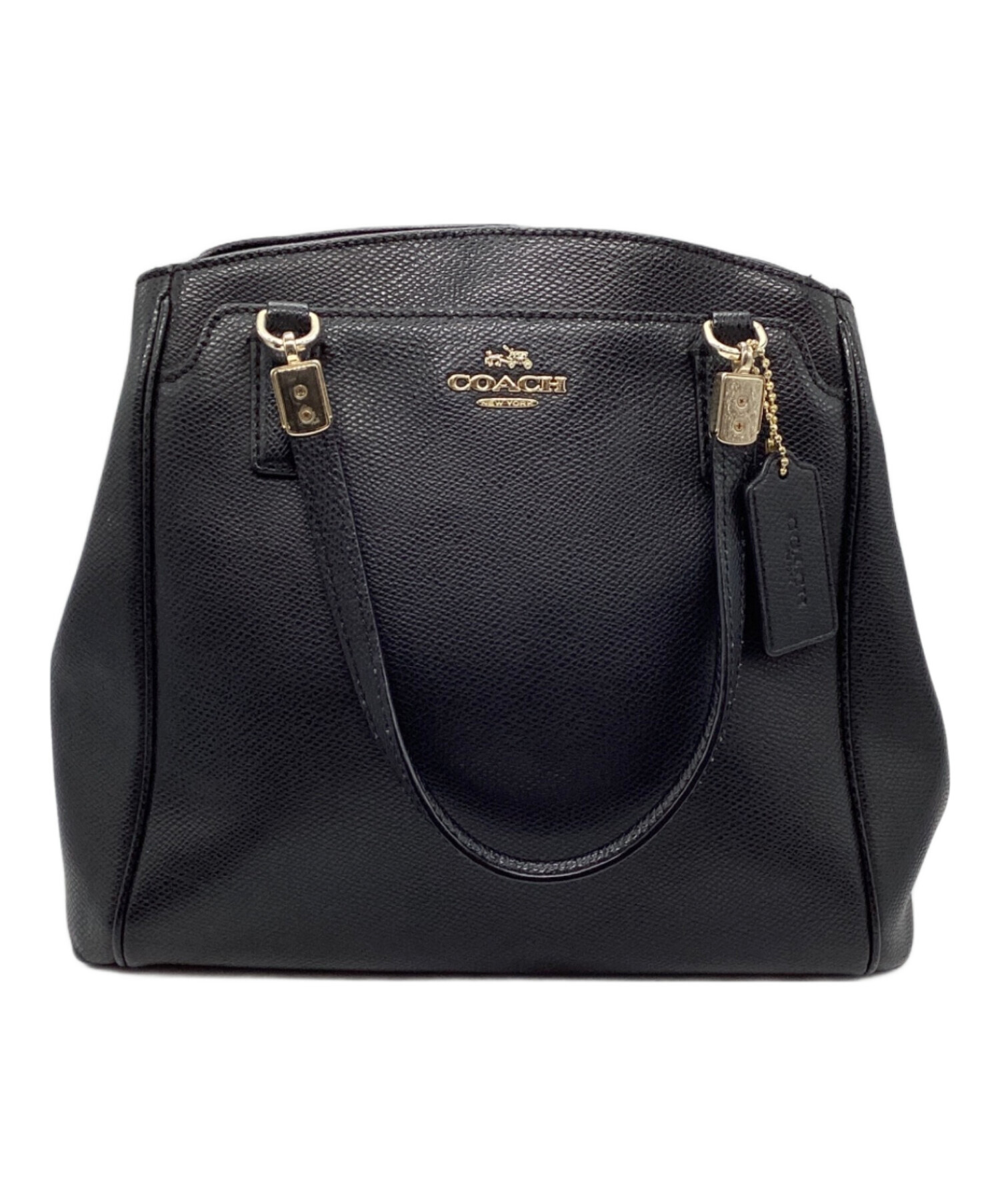 中古・古着通販】COACH (コーチ) 2WAYハンドバッグ ブラック｜ブランド 
