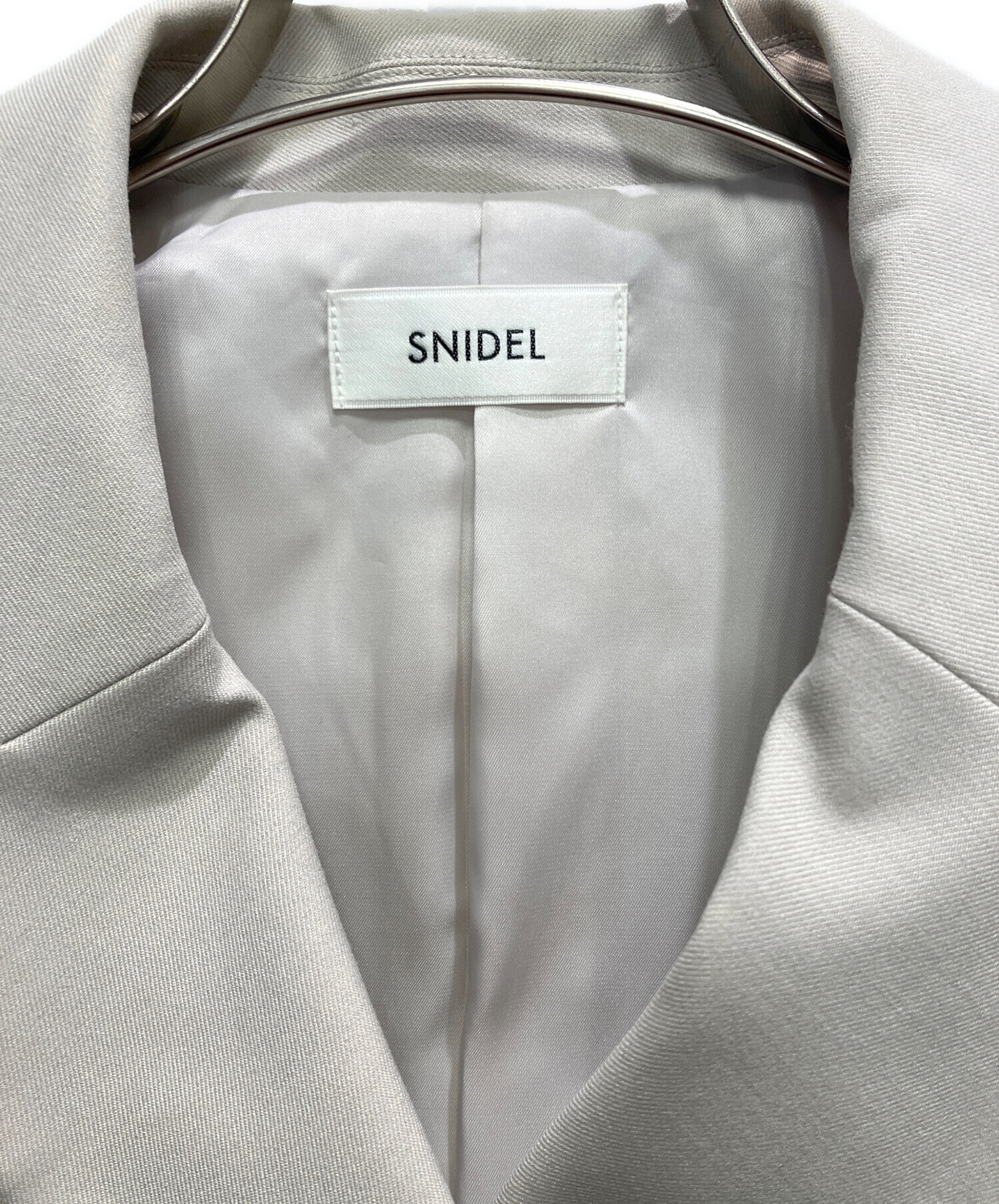 中古・古着通販】Snidel (スナイデル) テーラードジャケット ベージュ