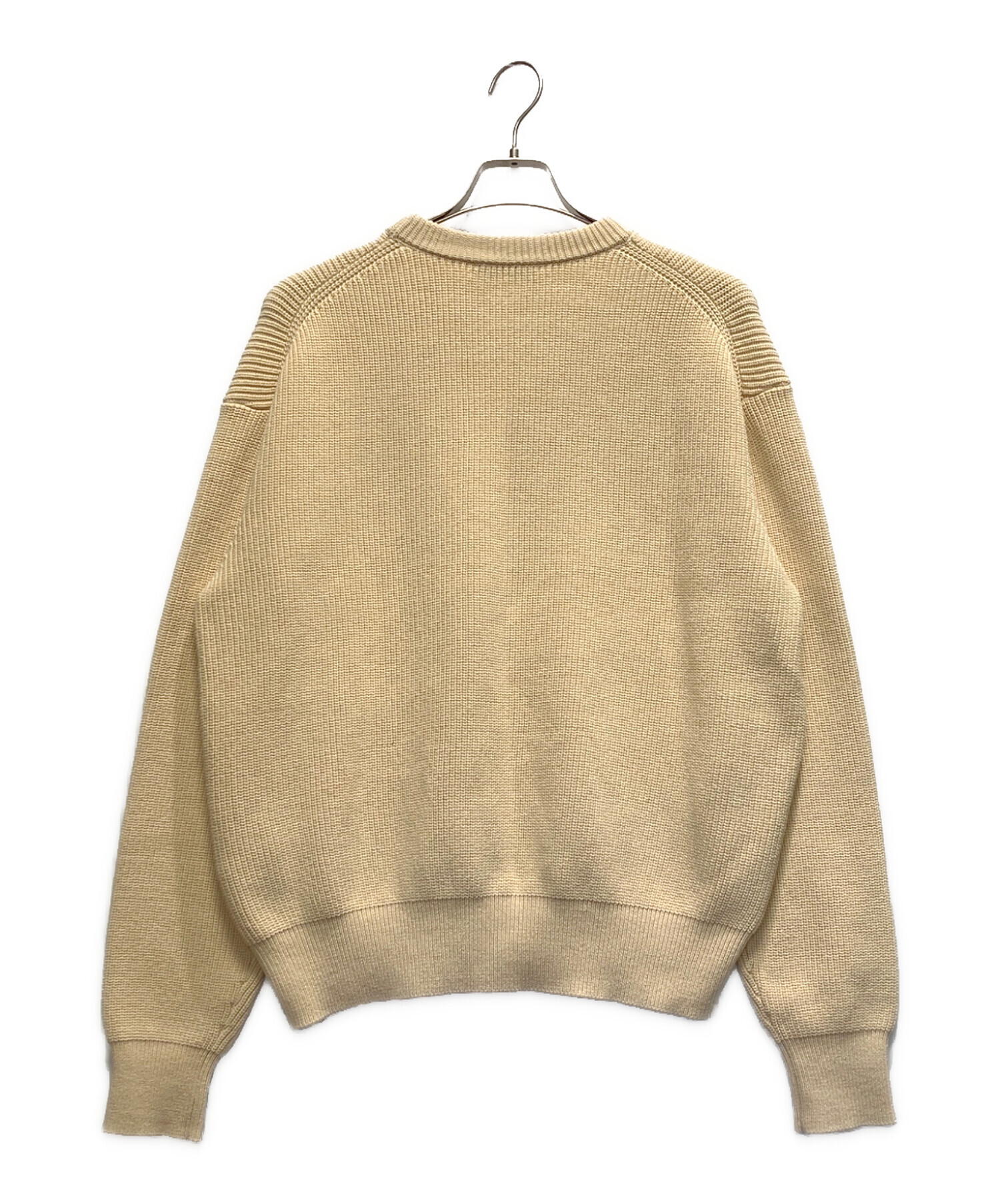中古・古着通販】maison kitsune (メゾンキツネ) 厚手ニット カーキ 