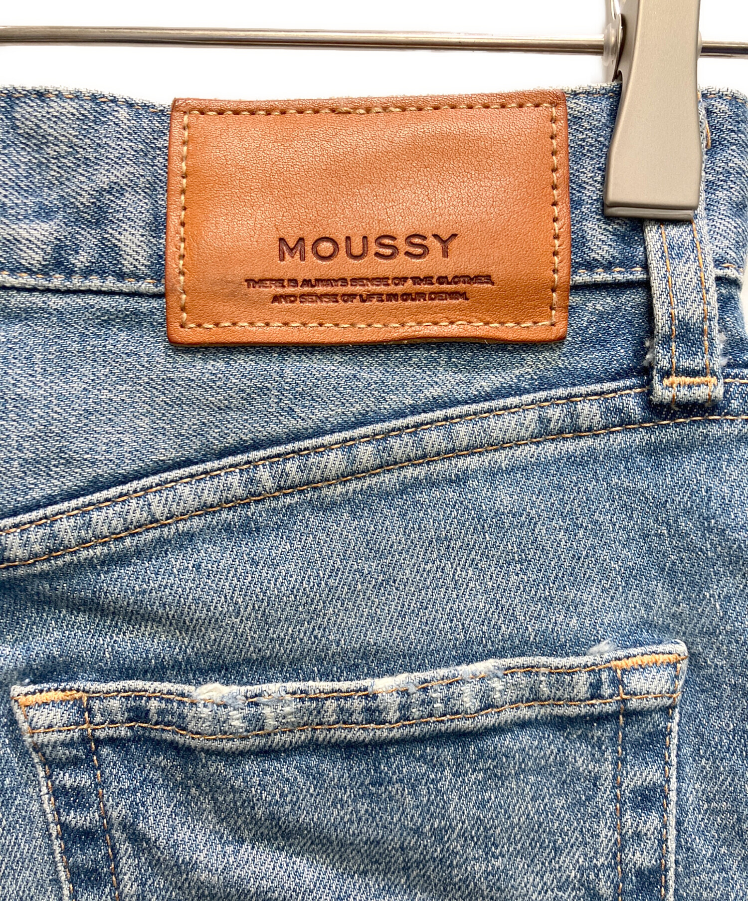 中古・古着通販】moussy (マウジー) デニムパンツ スカイブルー サイズ