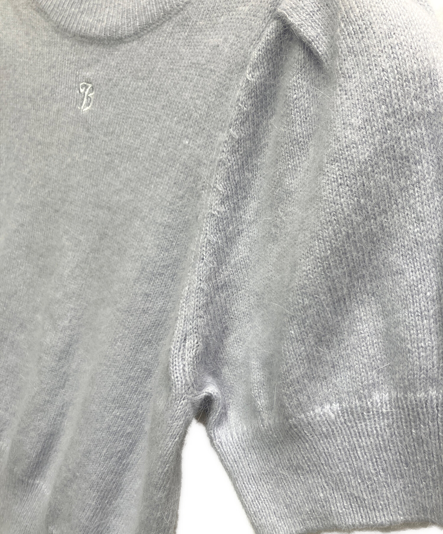 中古・古着通販】Bibiy. (ビビィ) 半袖ニット スカイブルー サイズ