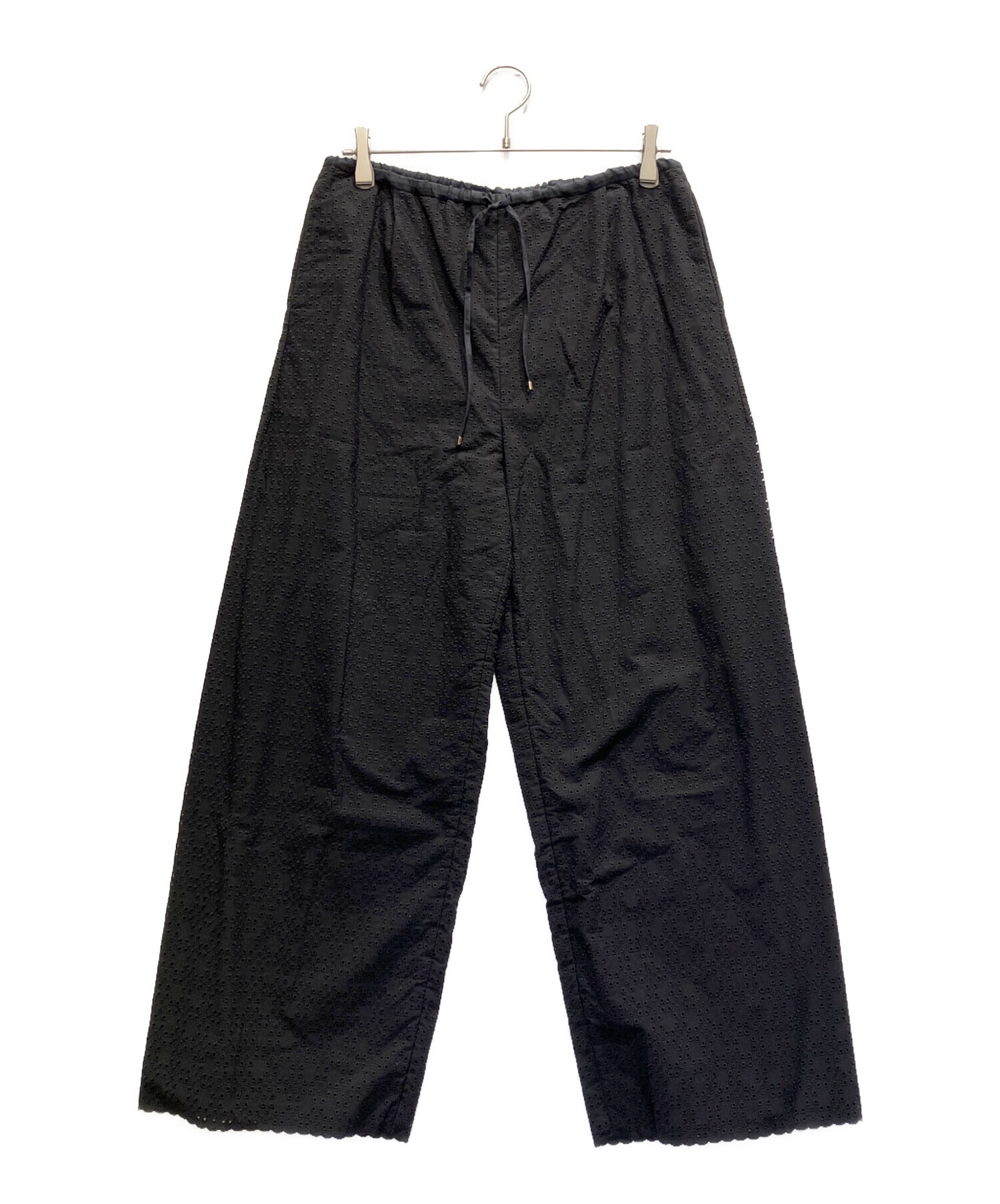 [Drawer]ドロストパンツ　38 中古・古着通販】Drawer (ドゥロワー) エンブロレースドロストパンツ
