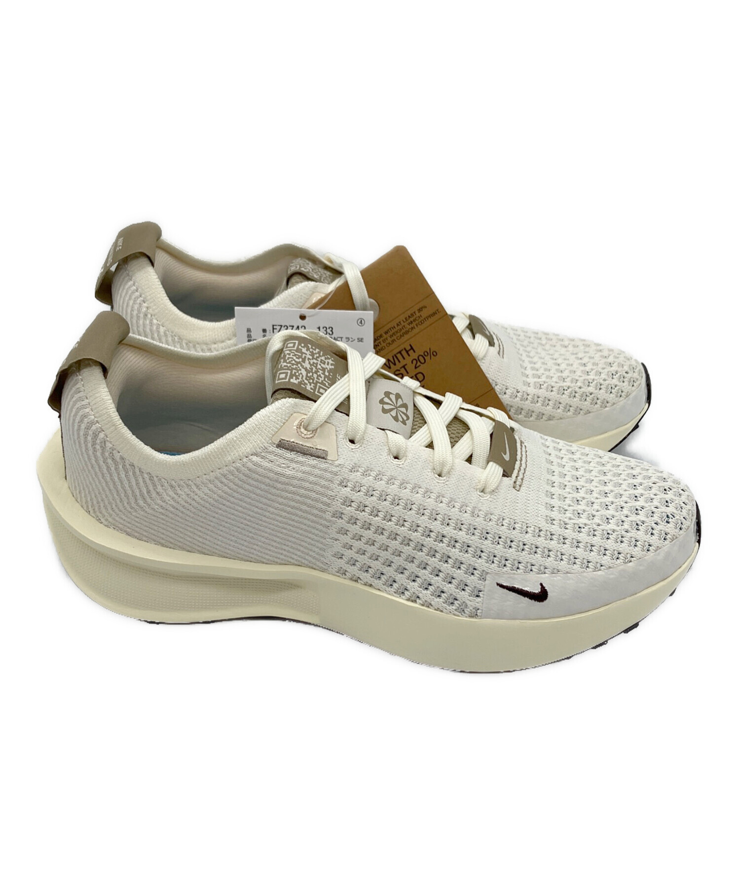 中古・古着通販】NIKE (ナイキ) ランニングシューズ ホワイト サイズ