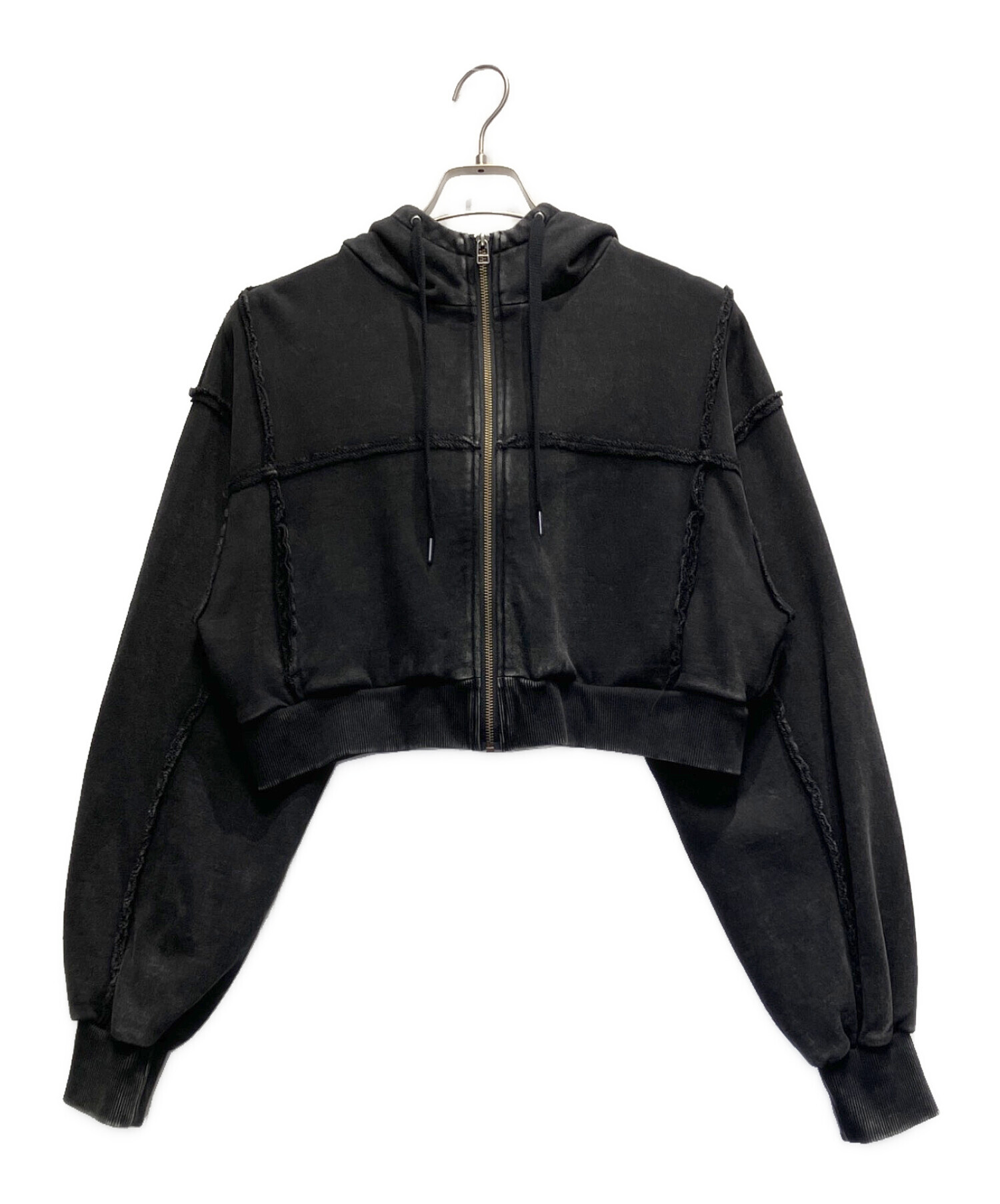 中古・古着通販】HARE (ハレ) ジップパーカー ブラック サイズ:FREE