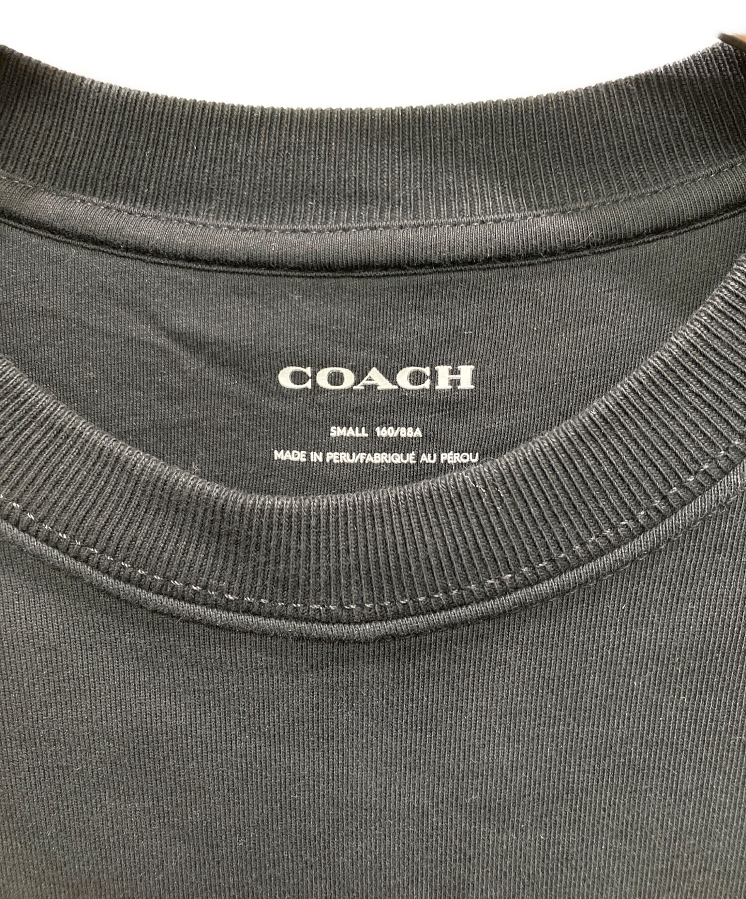 新品未使用 コーチ レディーストレーナー Mサイズ タグ付 中古・古着通販】COACH (コーチ) スウェット ブラック サイズ:S