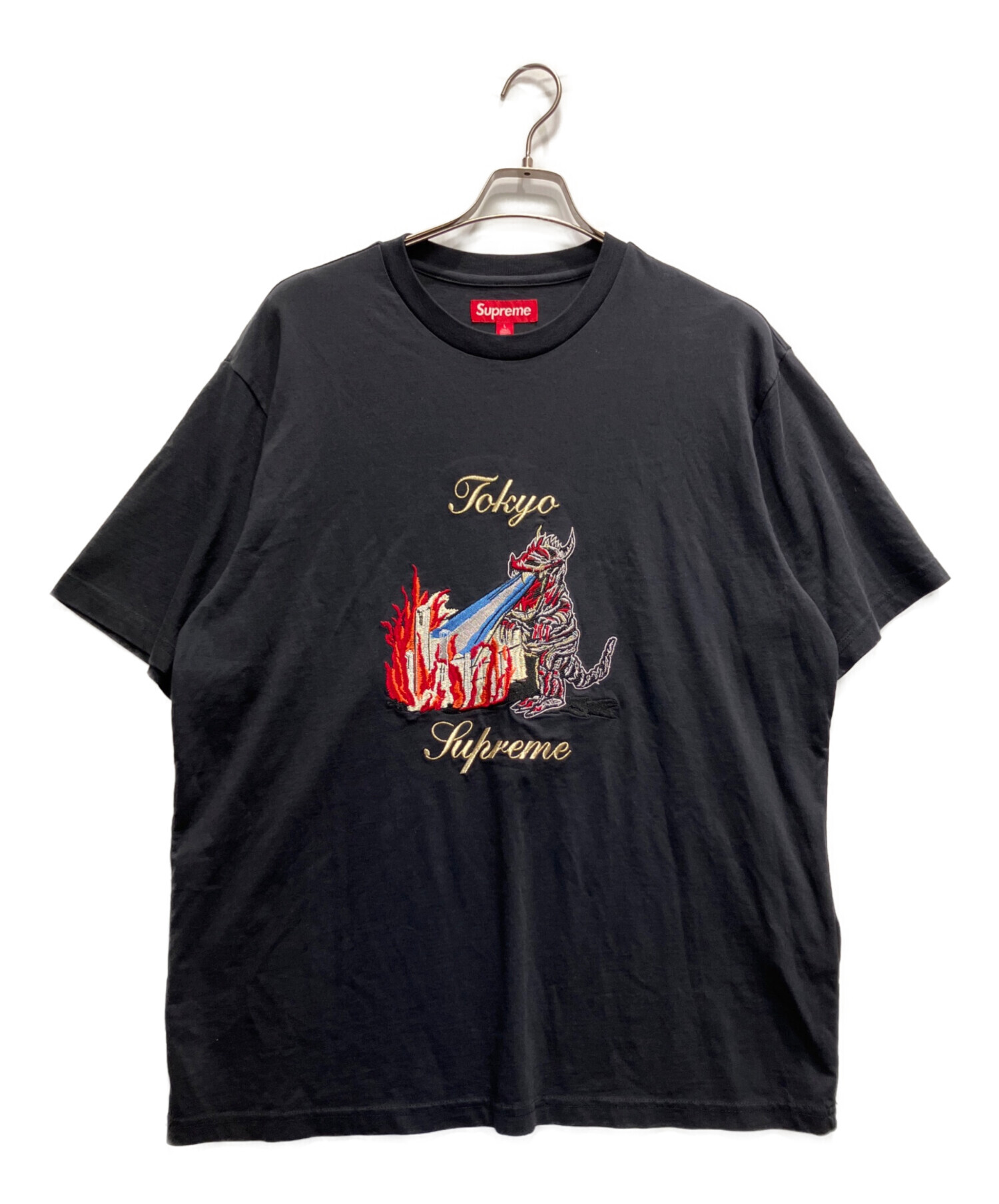 Supreme アートプリント 半袖シャツ L 古着 中古・古着通販】Supreme (シュプリーム) 半袖カットソー ブラック