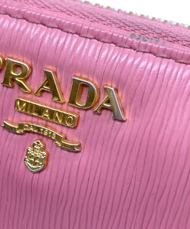 中古・古着通販】PRADA (プラダ) ラウンドファスナー財布 ピンク