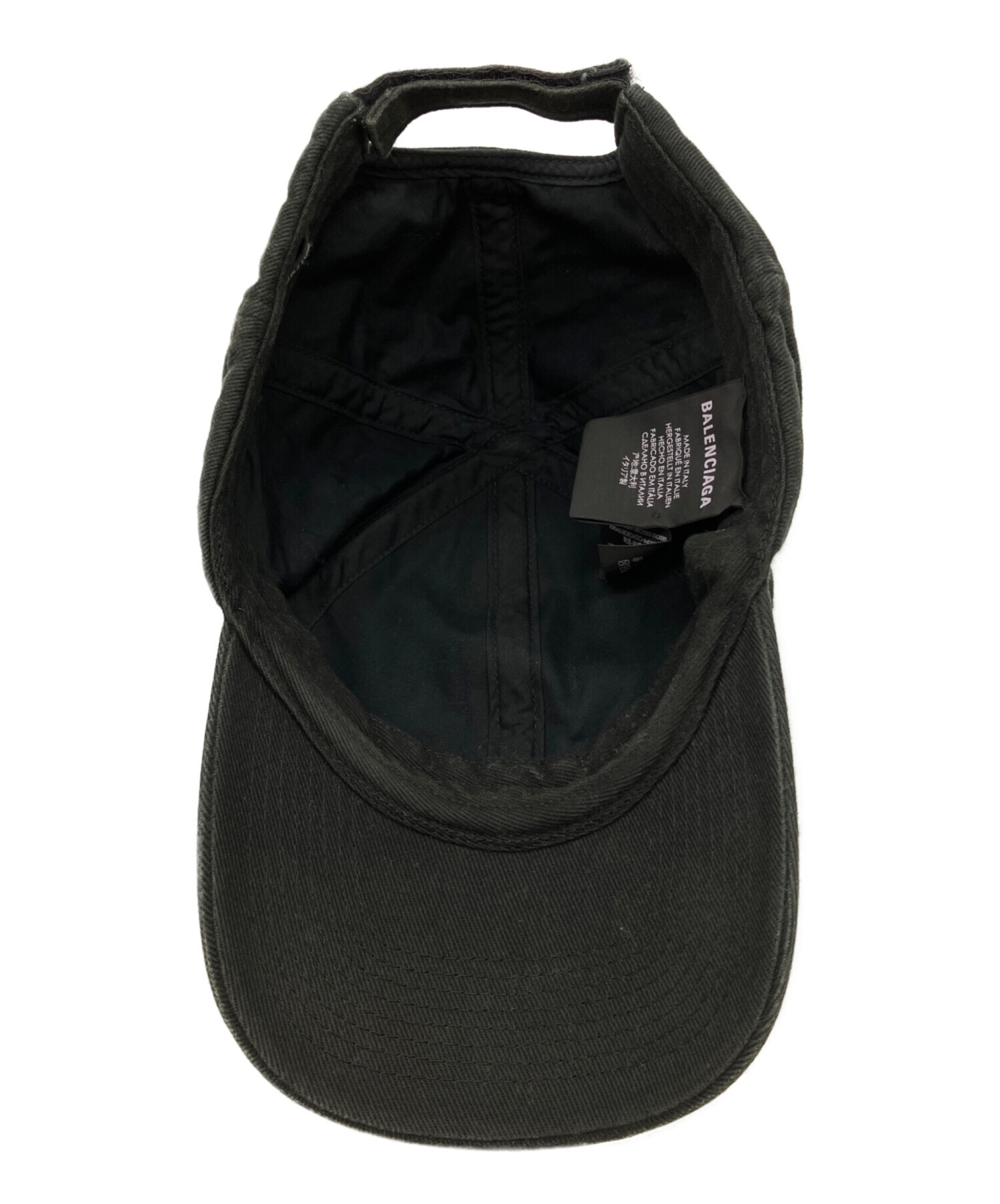 中古・古着通販】BALENCIAGA (バレンシアガ) キャップ ブラック サイズ