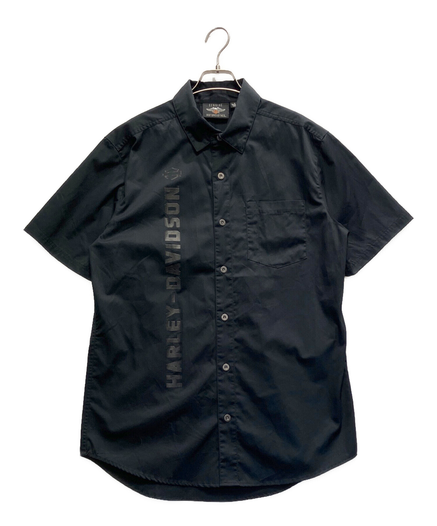 Harley Davidson 長袖シャツ ブラック 中古・古着通販】HARLEY-DAVIDSON (ハーレーダビッドソン) 長袖シャツ