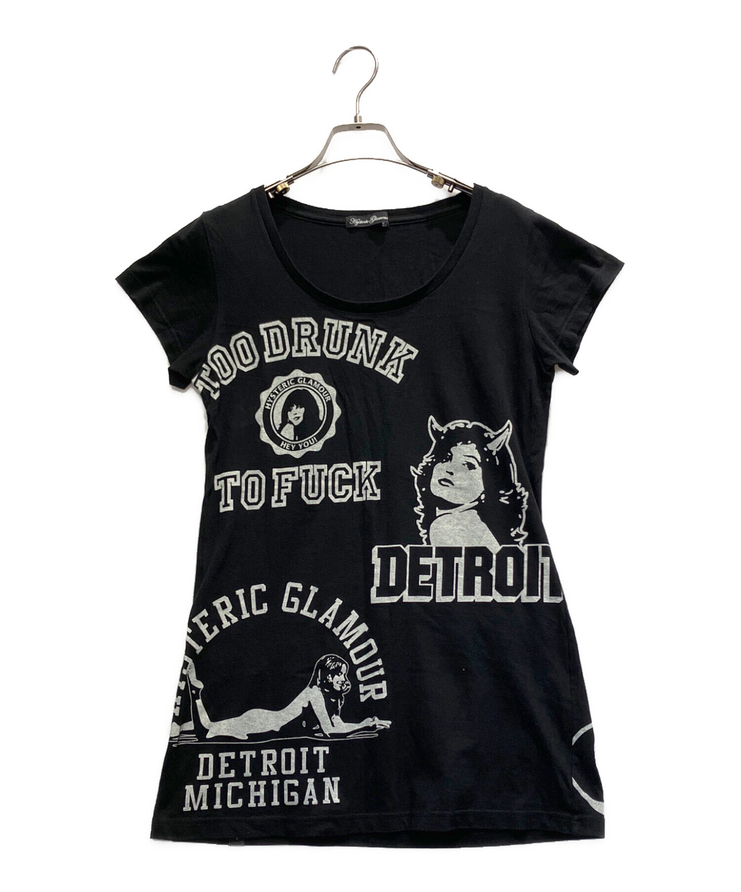 HYSTERIC GLAMOUR - ヒステリックグラマー シースルー オーバーサイズ 総柄 半袖 シャツ HYSTERIC GLAMOUR レディース 【中古】  【230413】 中古・古着通販】Hysteric Glamour (ヒステリックグラマー) 半袖