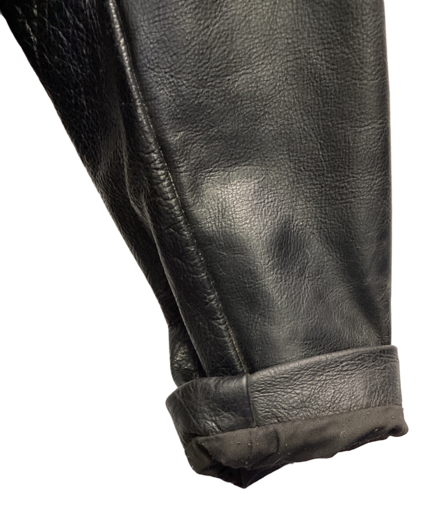 中古・古着通販】Schott (ショット) レザージャケット ブラック サイズ