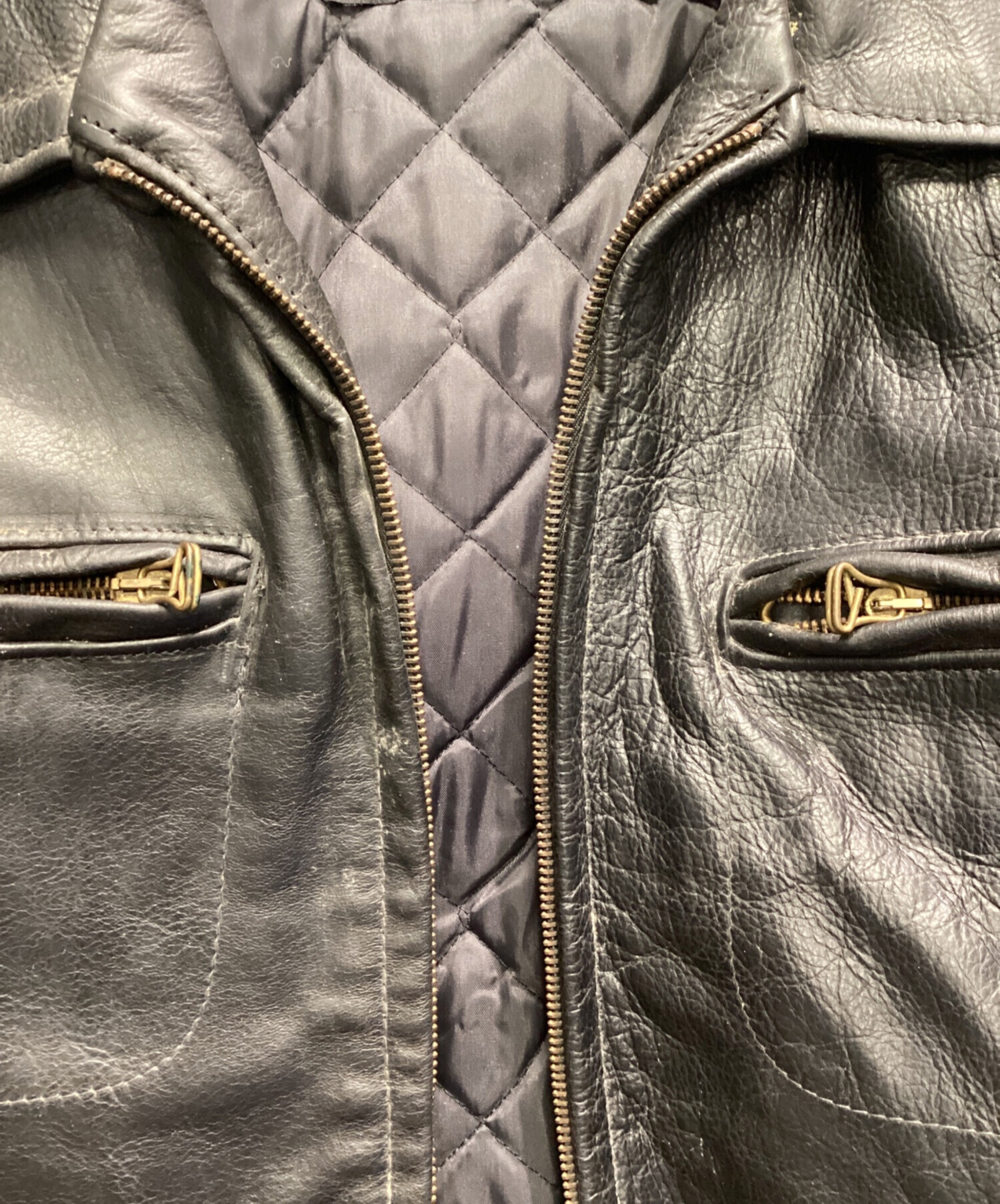 schott ジャケット　サイズM 中古・古着通販】Schott (ショット) レザージャケット ブラック サイズ