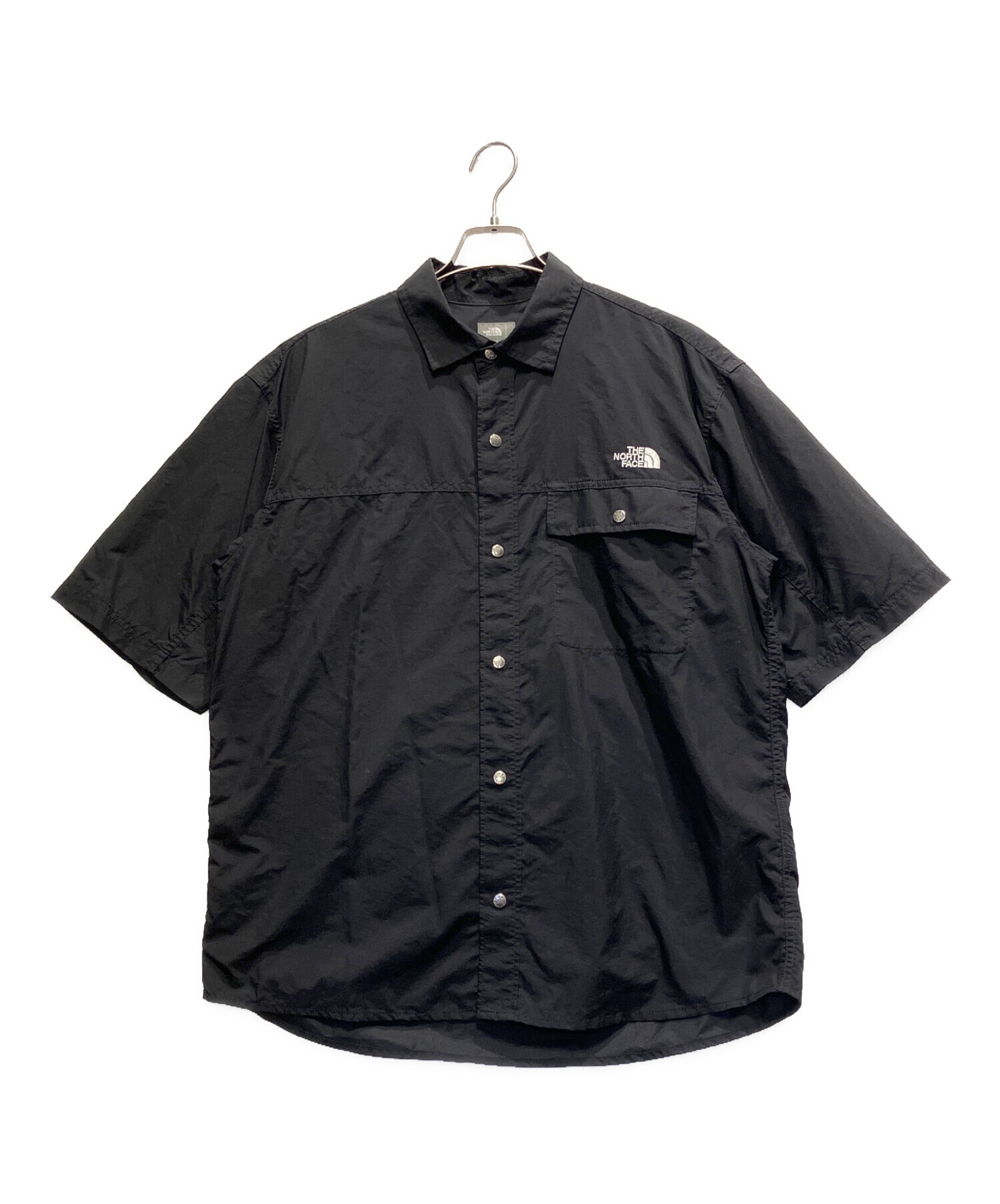 THE NORTH FACE 半袖シャツ M ブラック 中古・古着通販】THE NORTH FACE (ザ ノース フェイス) 半袖シャツ