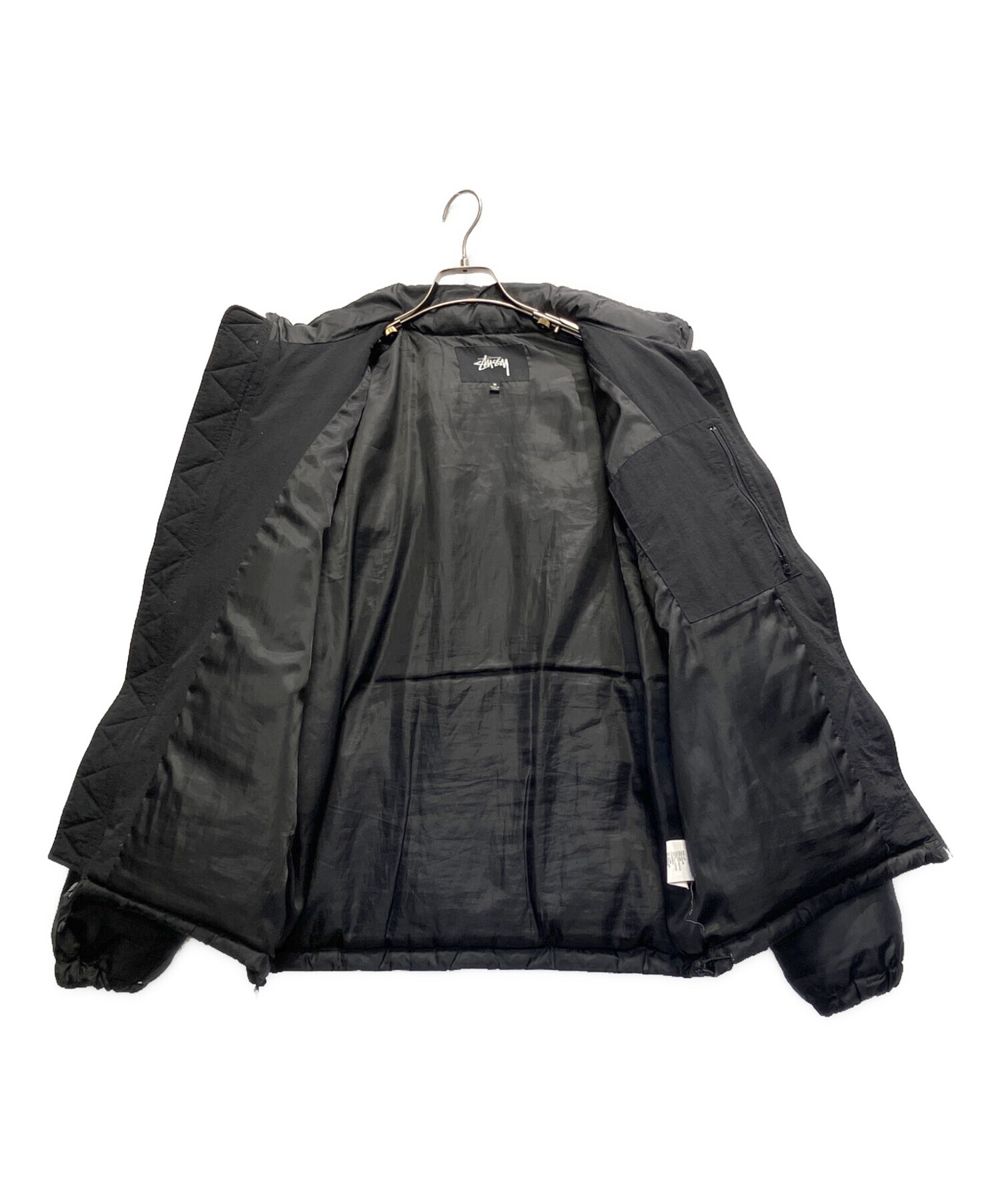 中古・古着通販】stussy (ステューシー) ダウンジャケット ブラック