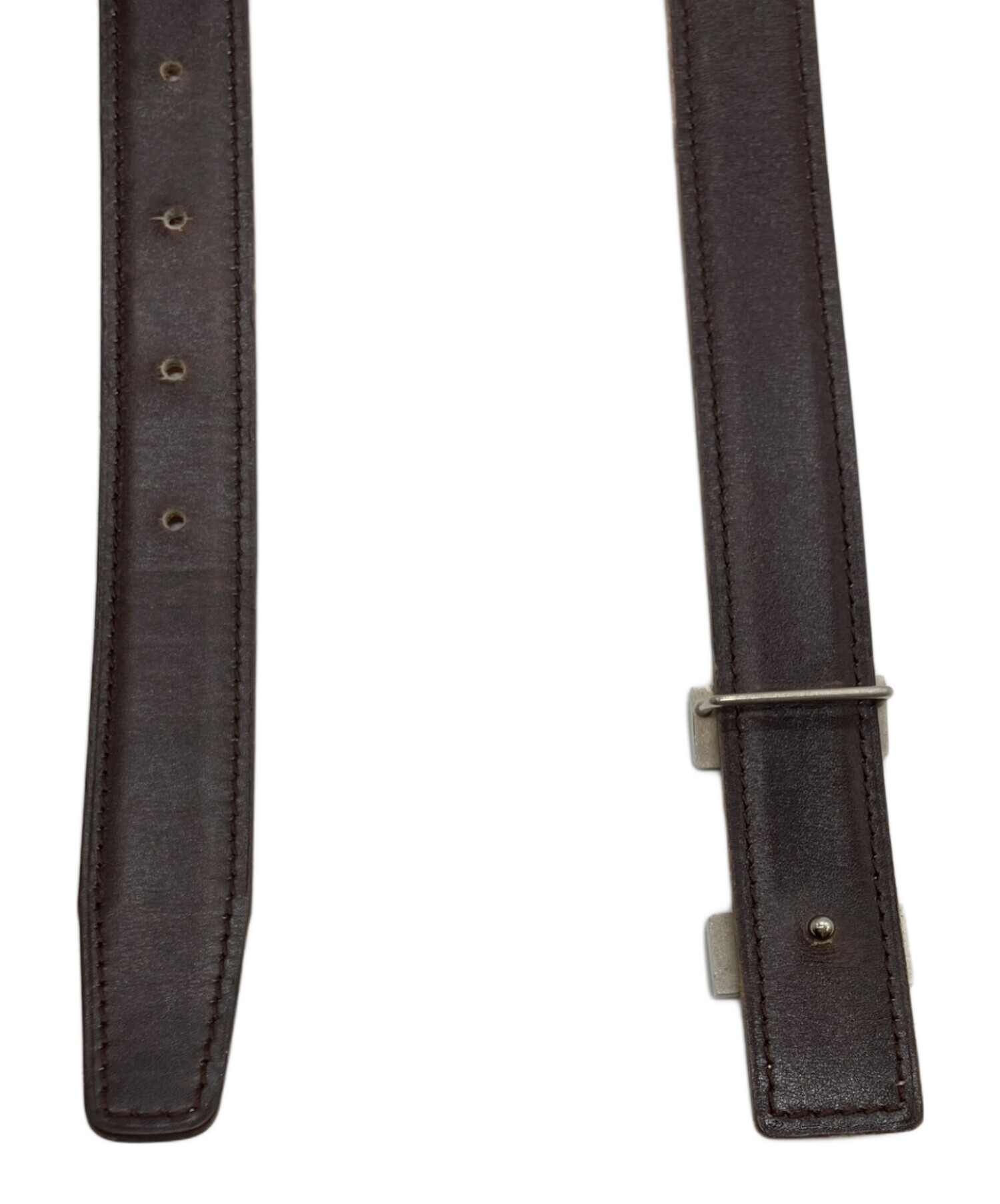 中古・古着通販】HERMES (エルメス) Hバックルベルト ブラウン