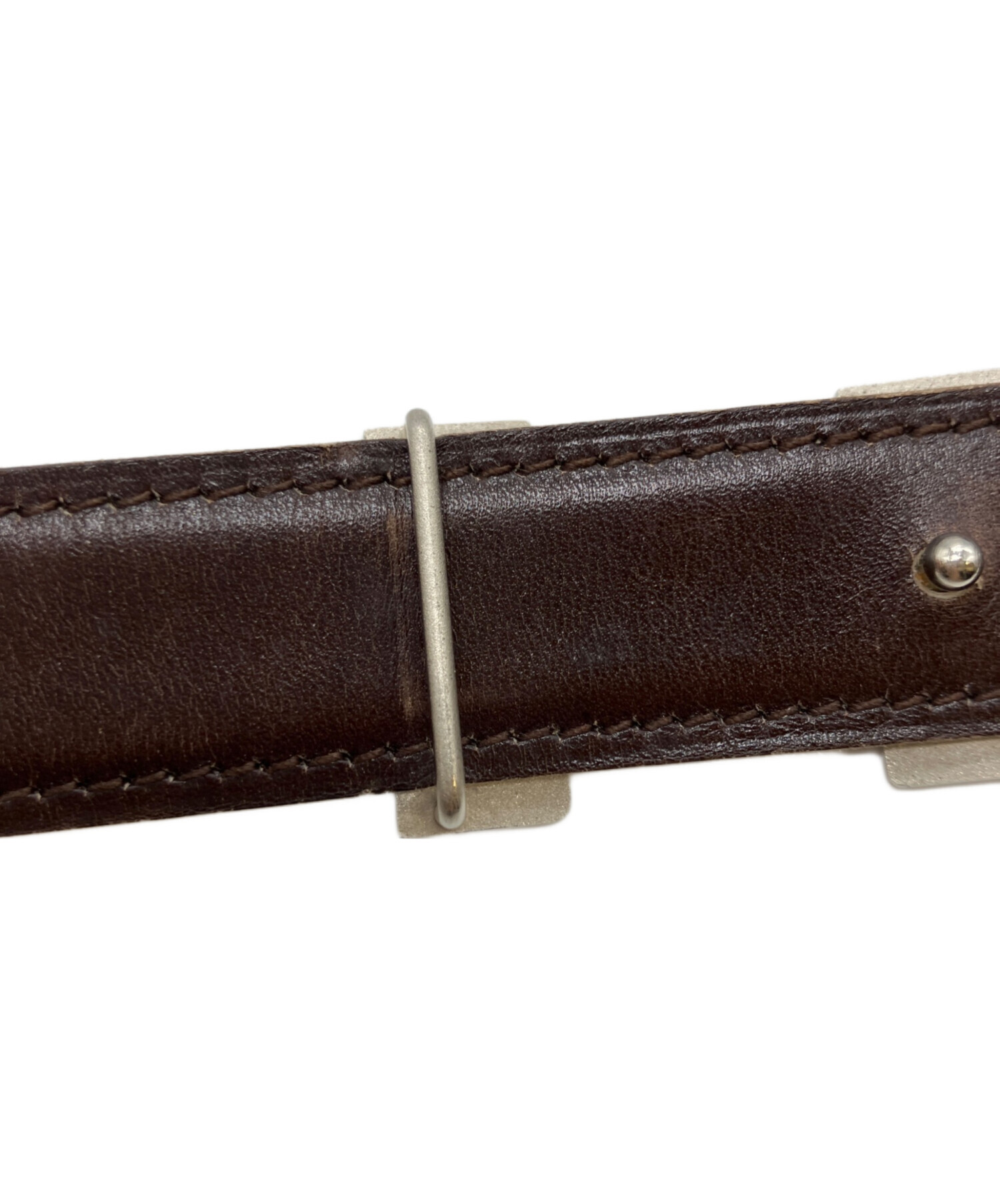 中古・古着通販】HERMES (エルメス) Hバックルベルト ブラウン