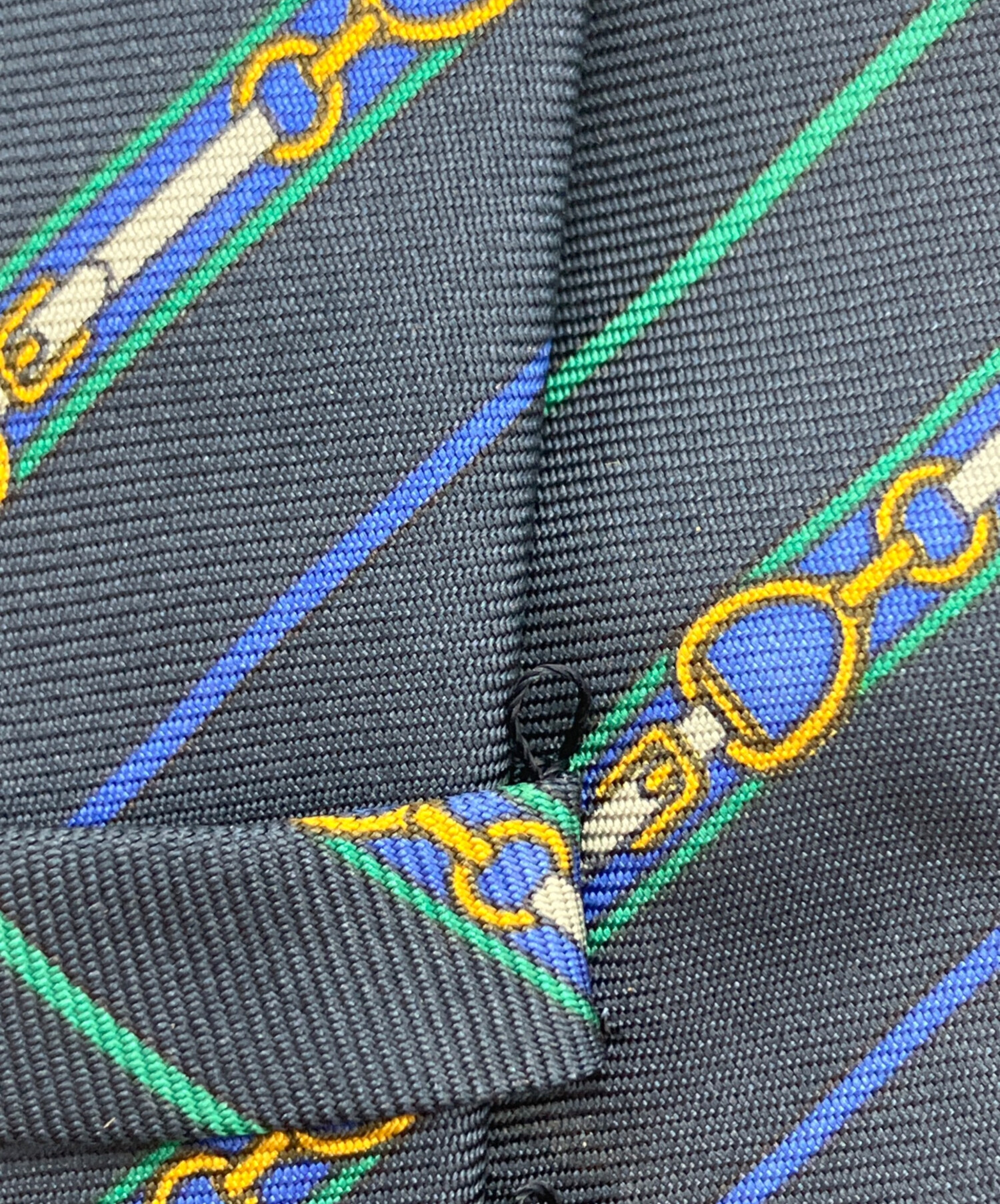 中古・古着通販】GUCCI (グッチ) シルクネクタイ ネイビー サイズ:不明