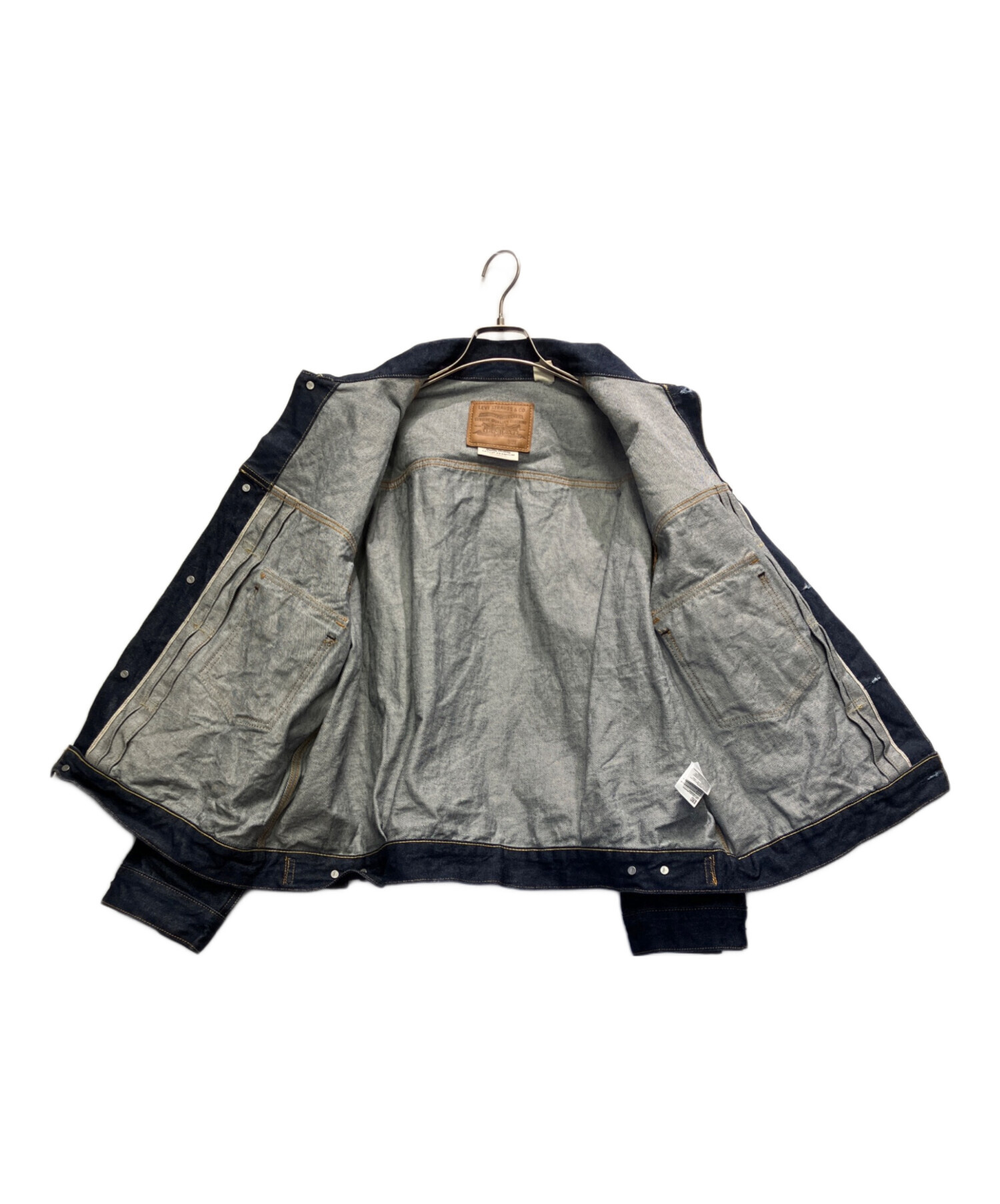 中古・古着通販】LEVI'S (リーバイス) デニムジャケット ネイビー