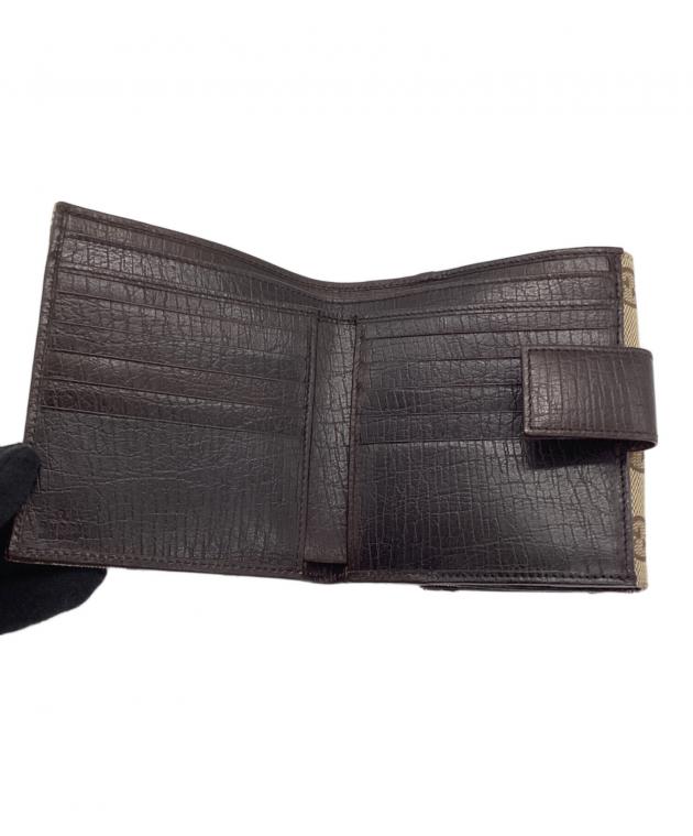 中古・古着通販】GUCCI (グッチ) 2つ折り財布 GGシェリーライン ホース