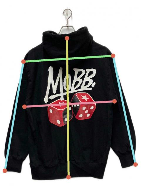 中古・古着通販】MOBB (モブ) パーカー ブラック サイズ:L｜ブランド 