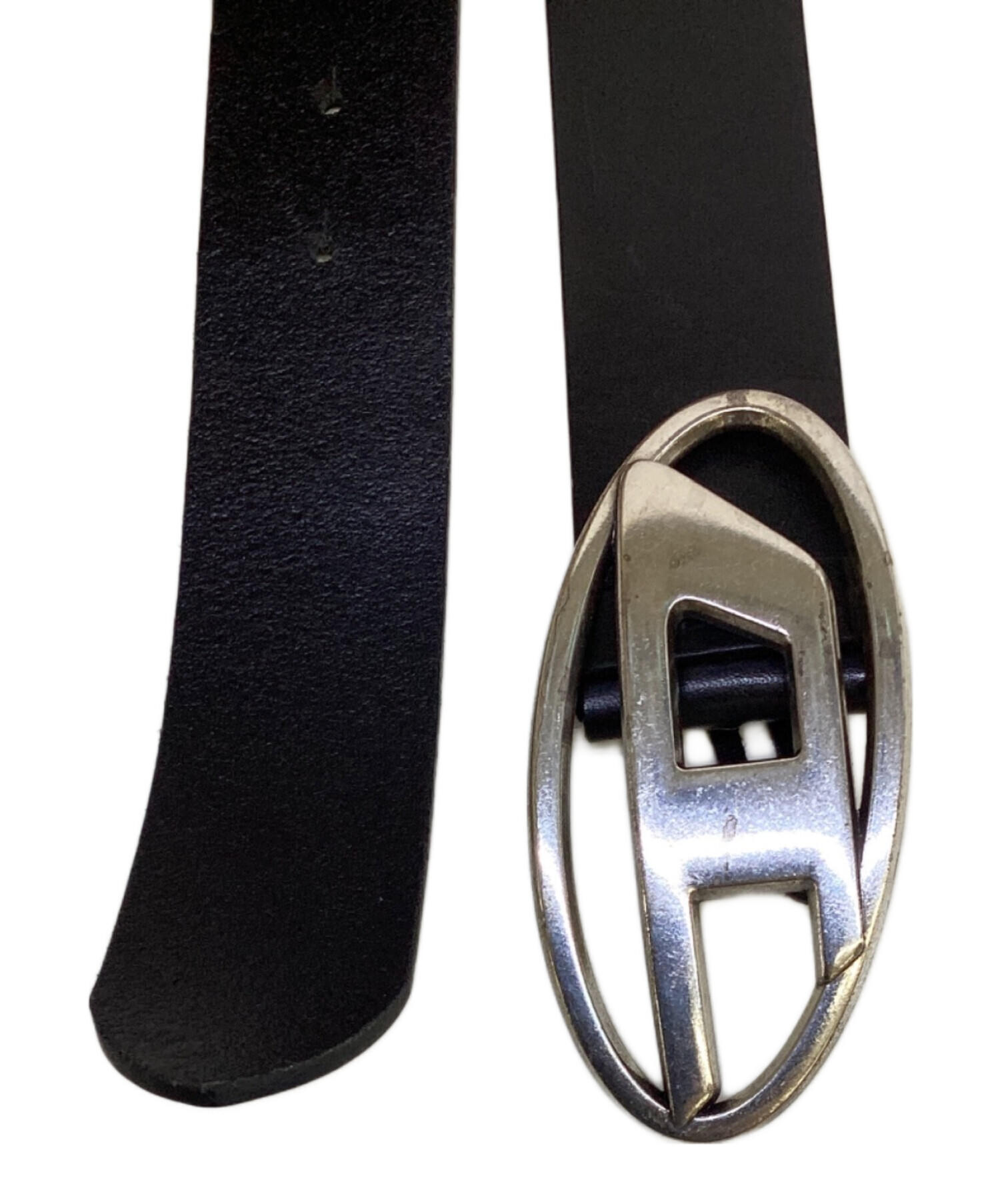 中古・古着通販】DIESEL (ディーゼル) レザーベルト ブラック