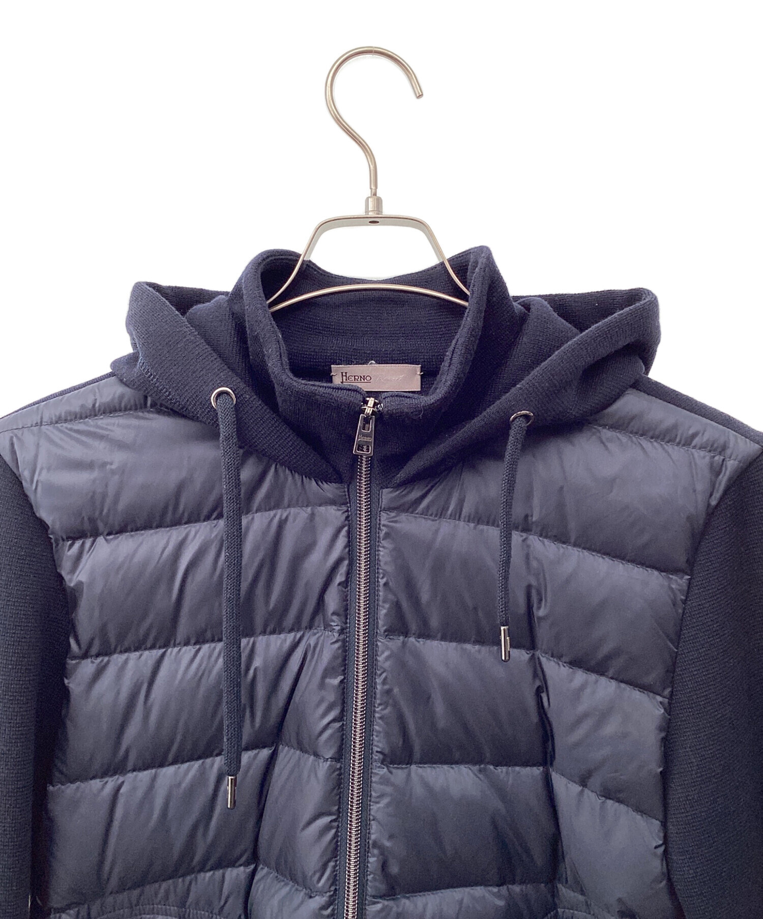 中古・古着通販】HERNO (ヘルノ) ダウンジャケット ネイビー サイズ:44