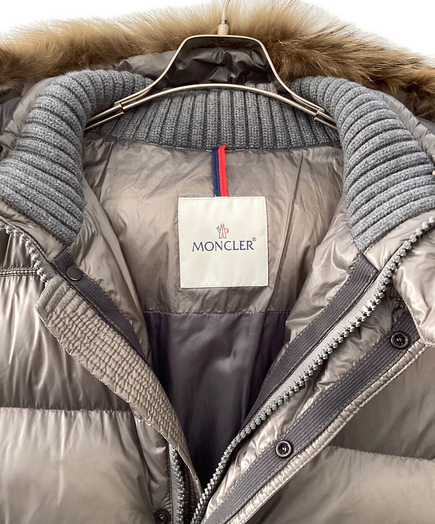 中古・古着通販】MONCLER (モンクレール) ダウンジャケット グレー