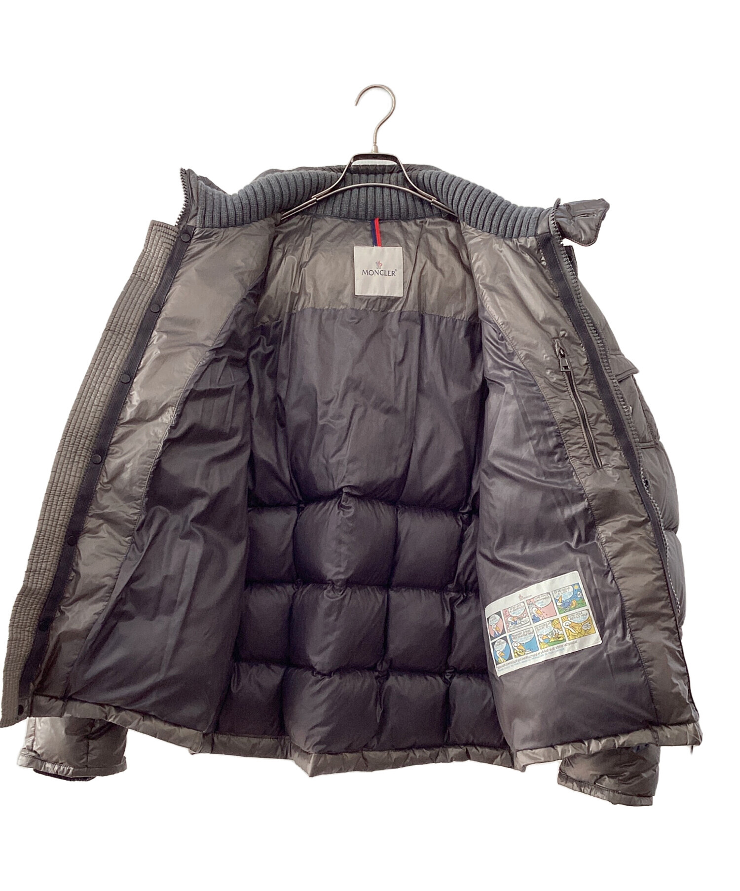モンクレールダウンジャケット 中古・古着通販】MONCLER (モンクレール) ダウンジャケット グレー