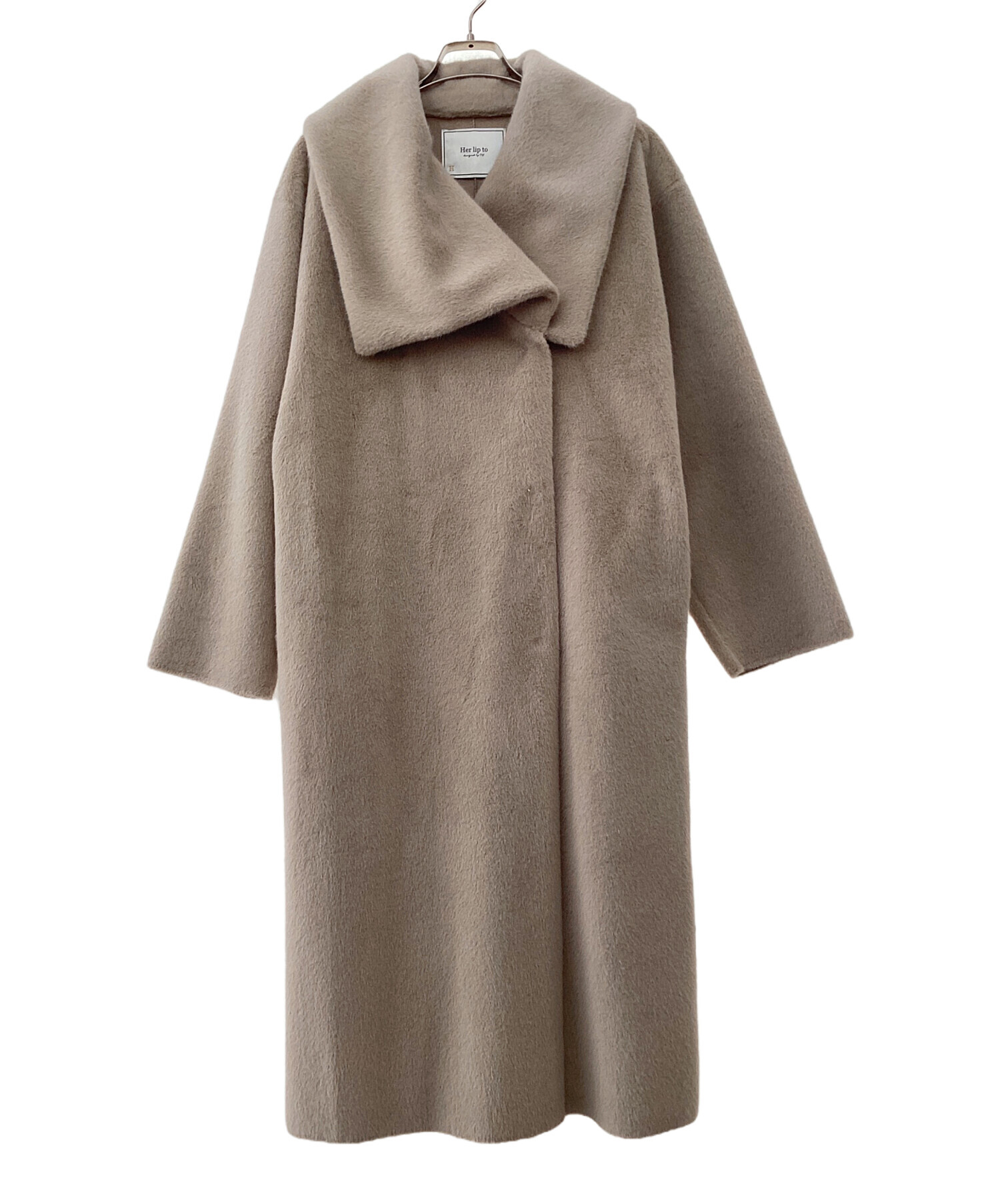中古・古着通販】HER LIP TO (ハーリップトゥ) ファーコート ベージュ