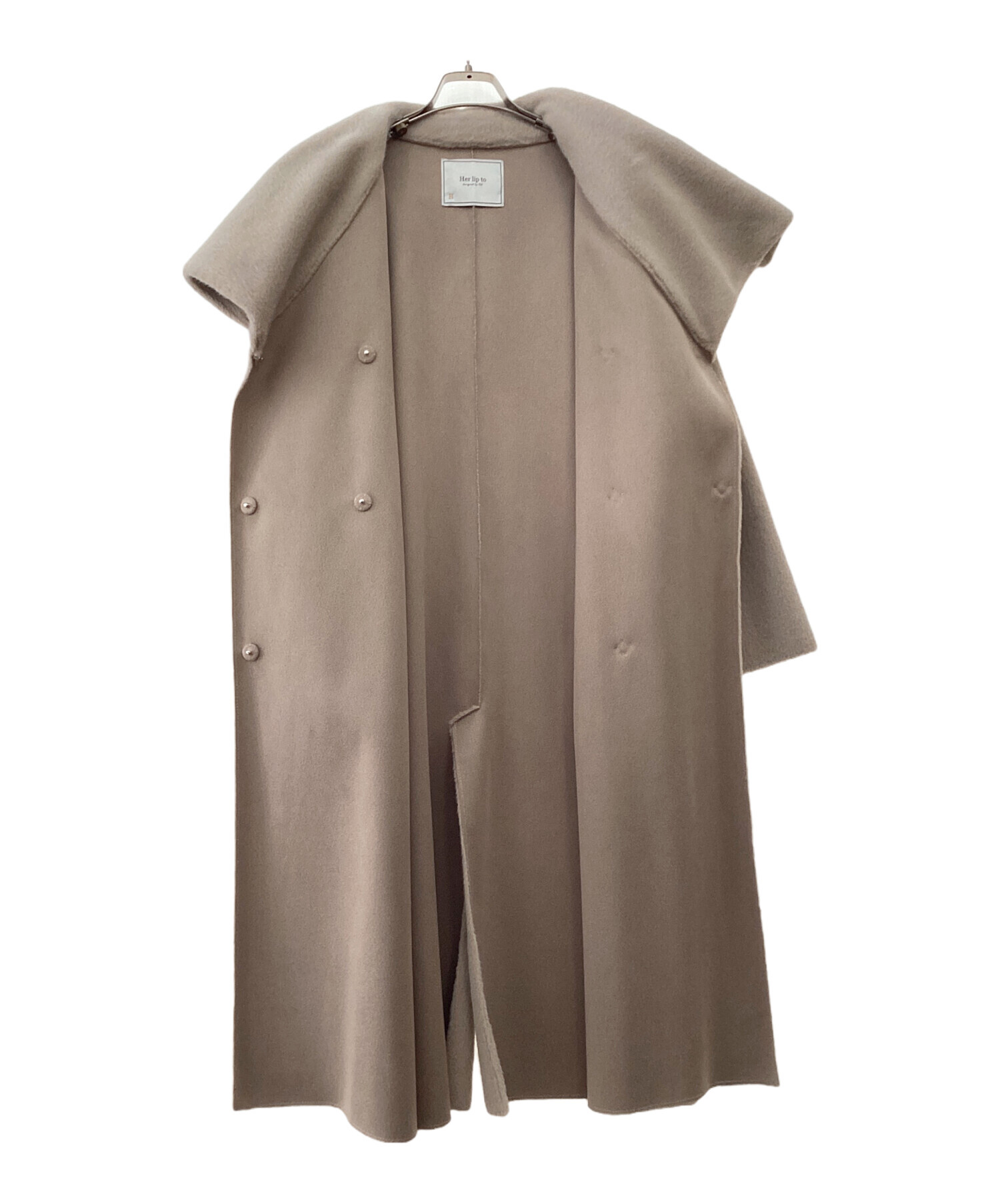 中古・古着通販】HER LIP TO (ハーリップトゥ) ファーコート ベージュ
