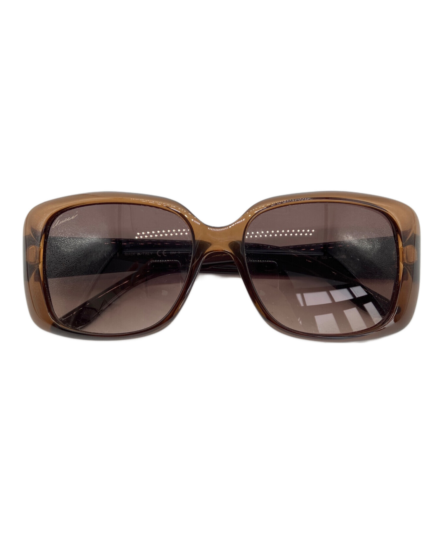 GUCCI グッチ　サングラス　レディース　ブラウン系 中古・古着通販】GUCCI (グッチ) サングラス ブラウン｜ブランド・古着