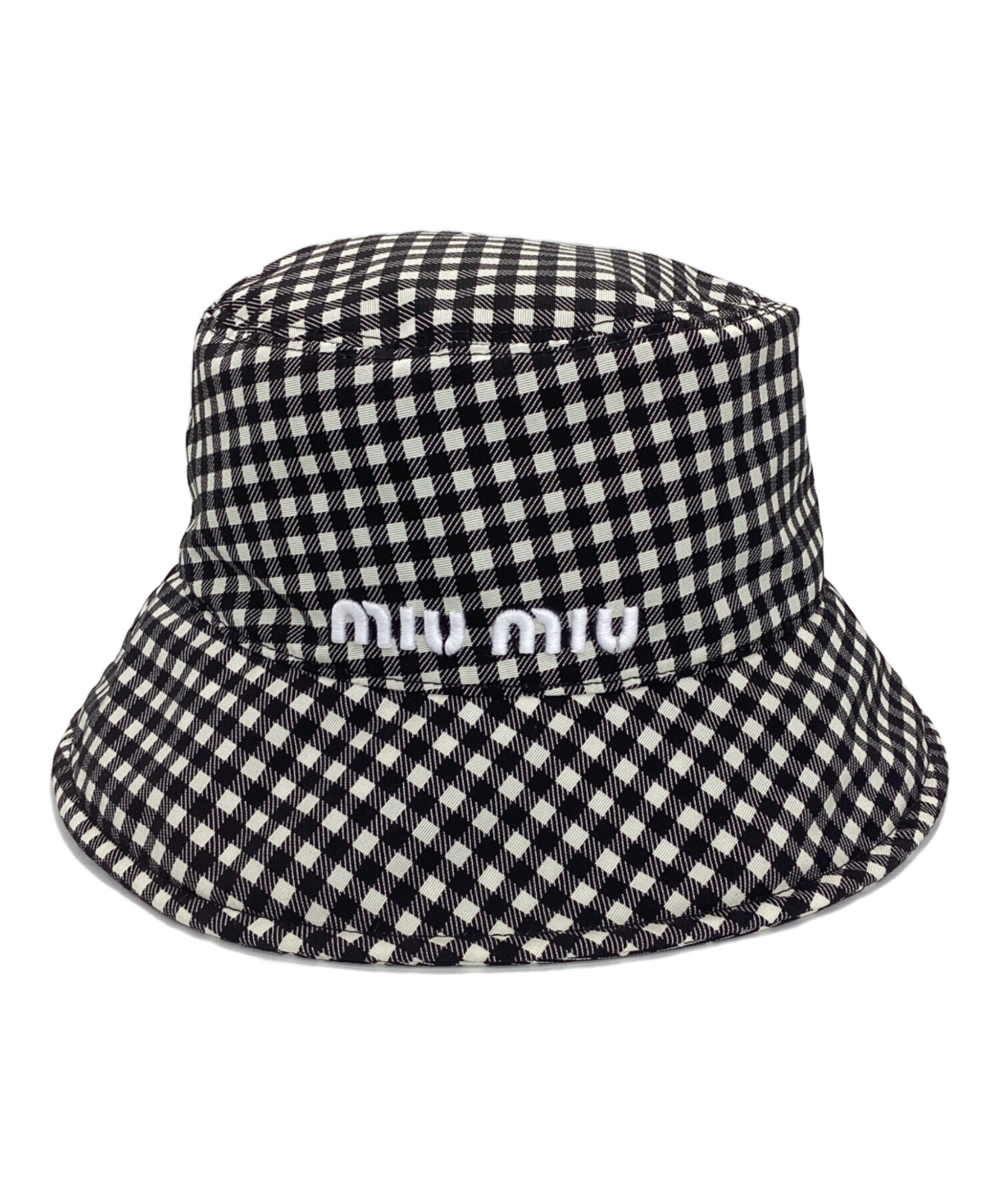 中古・古着通販】MIU MIU (ミュウミュウ) バケットハット ブラック