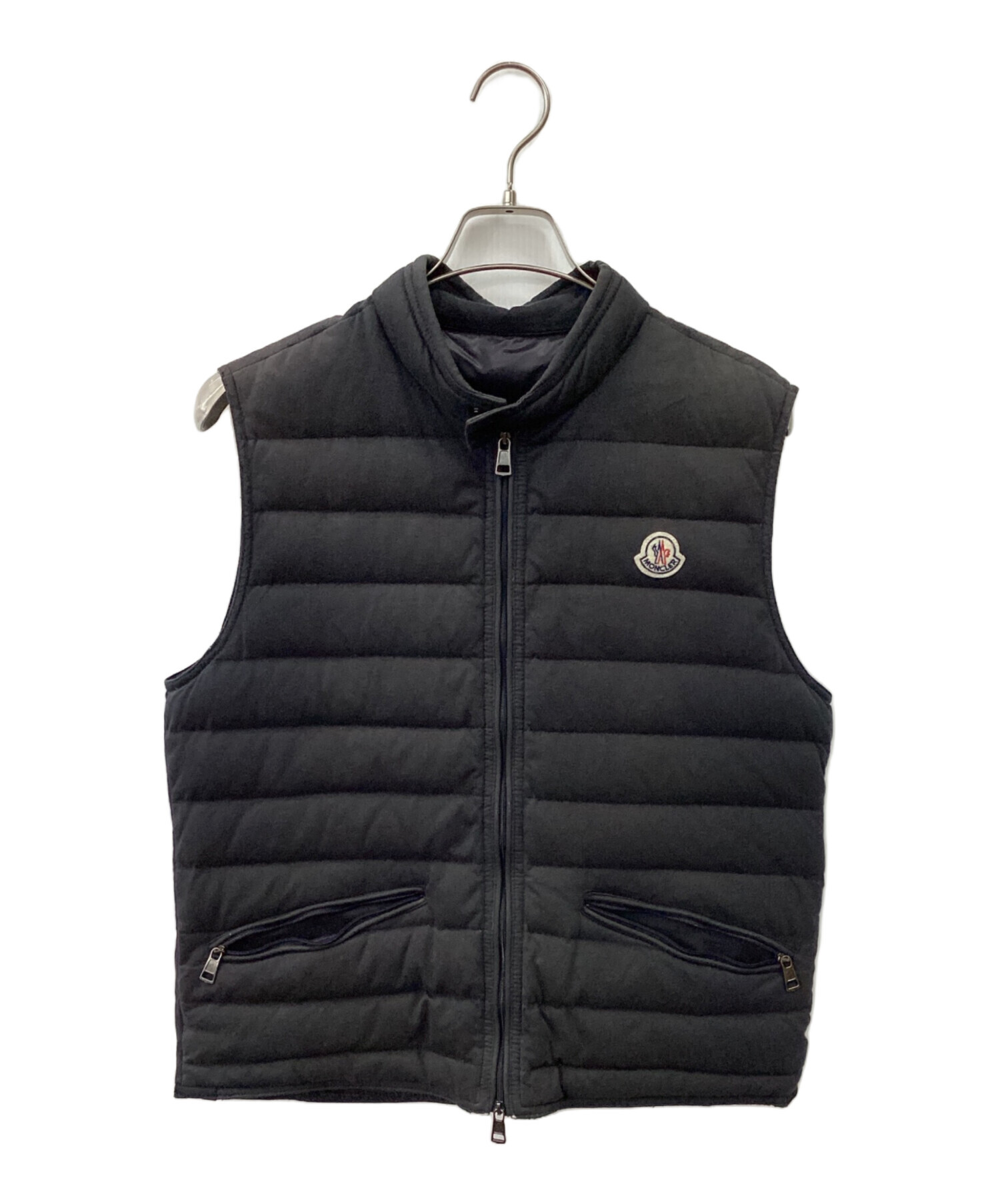 MONCLER ブラック ダウンベストサイズ2 中古・古着通販】MONCLER (モンクレール) ダウンベスト ブラック