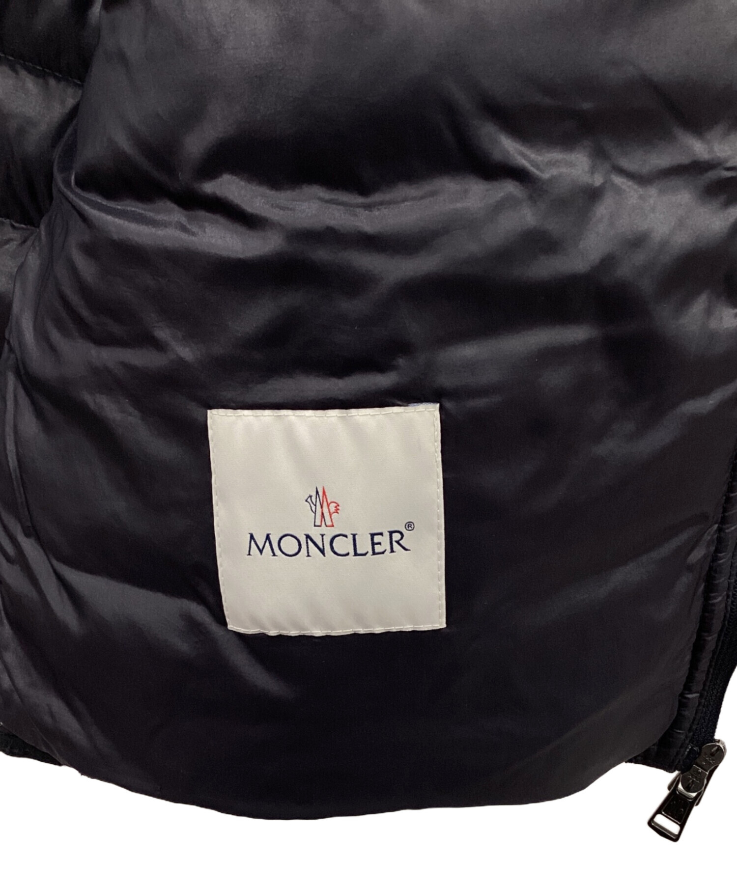 中古・古着通販】MONCLER (モンクレール) ダウンベスト ブラック