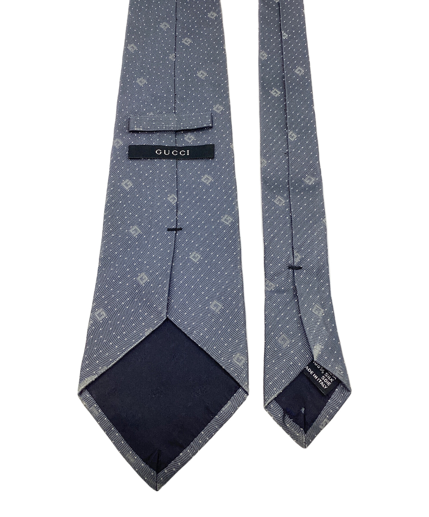 中古・古着通販】GUCCI (グッチ) ネクタイ グレー サイズ: ｜ブランド