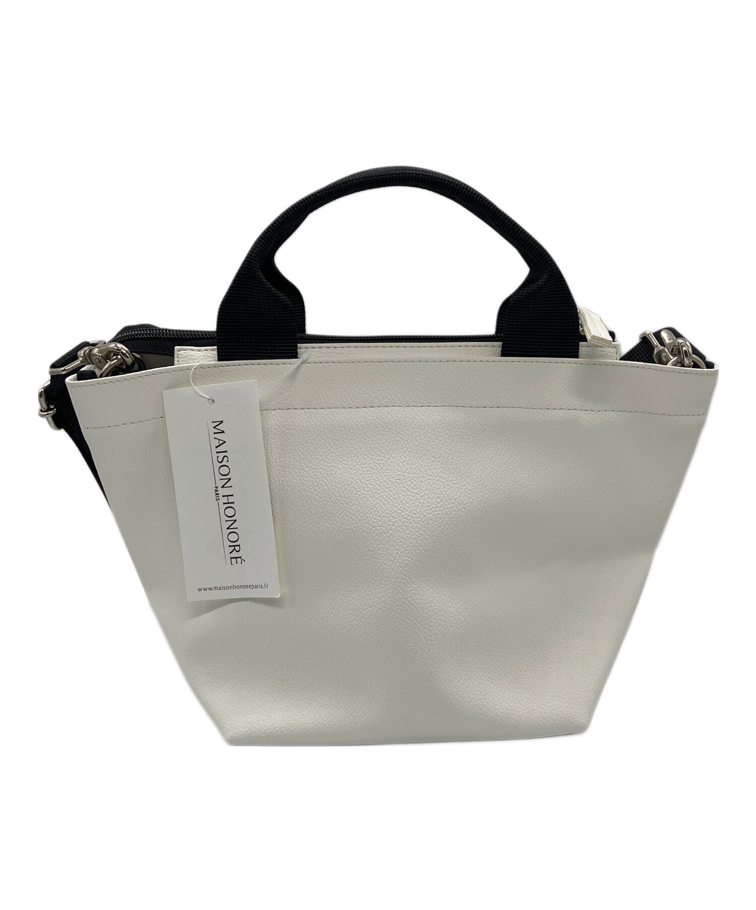 中古・古着通販】MAISON HONORE (メゾンオノレ) 2WAYバッグ ホワイト 