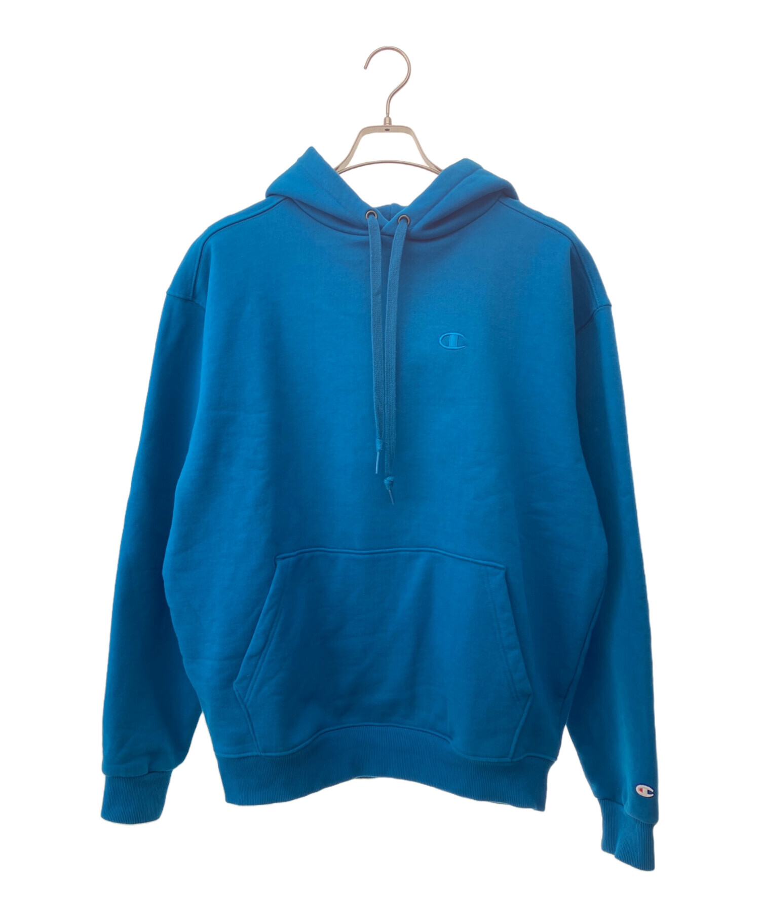 中古・古着通販】Champion (チャンピオン) パーカー ブルー サイズ