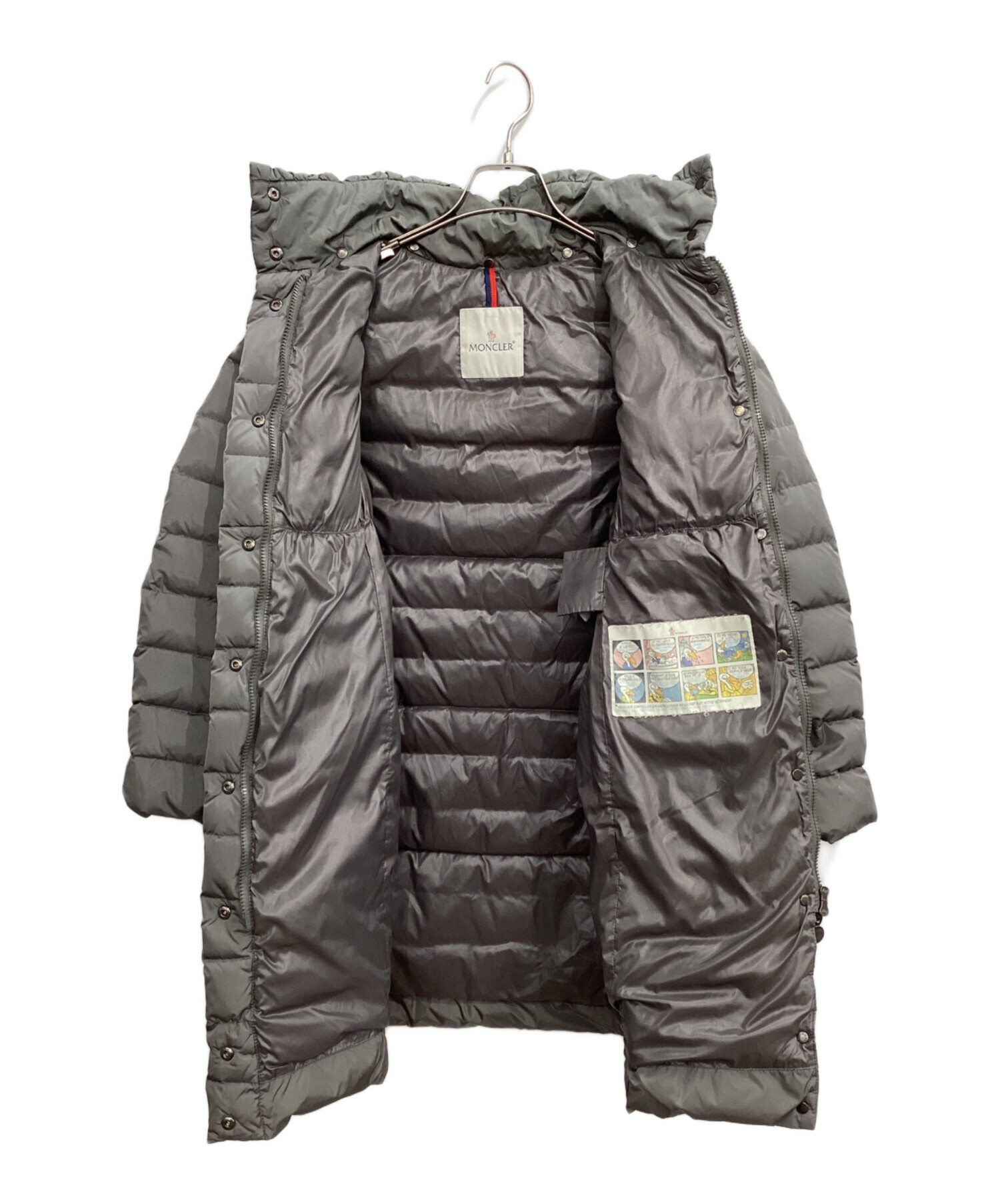 中古・古着通販】MONCLER (モンクレール) ダウンコート グレー サイズ 