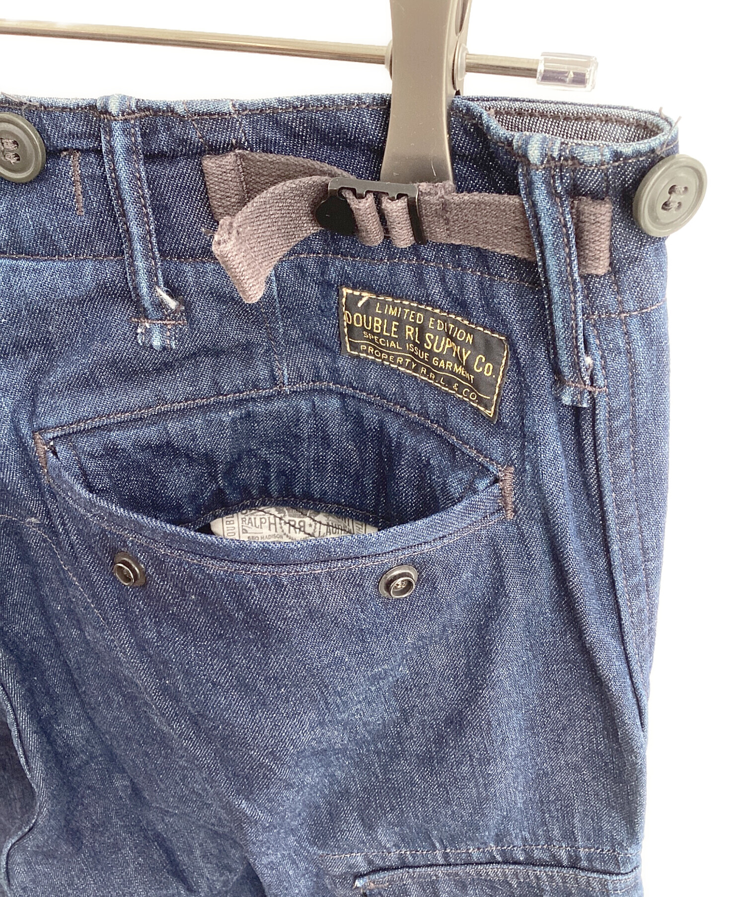 中古・古着通販】RRL (ダブルアールエル) デニムカーゴパンツ