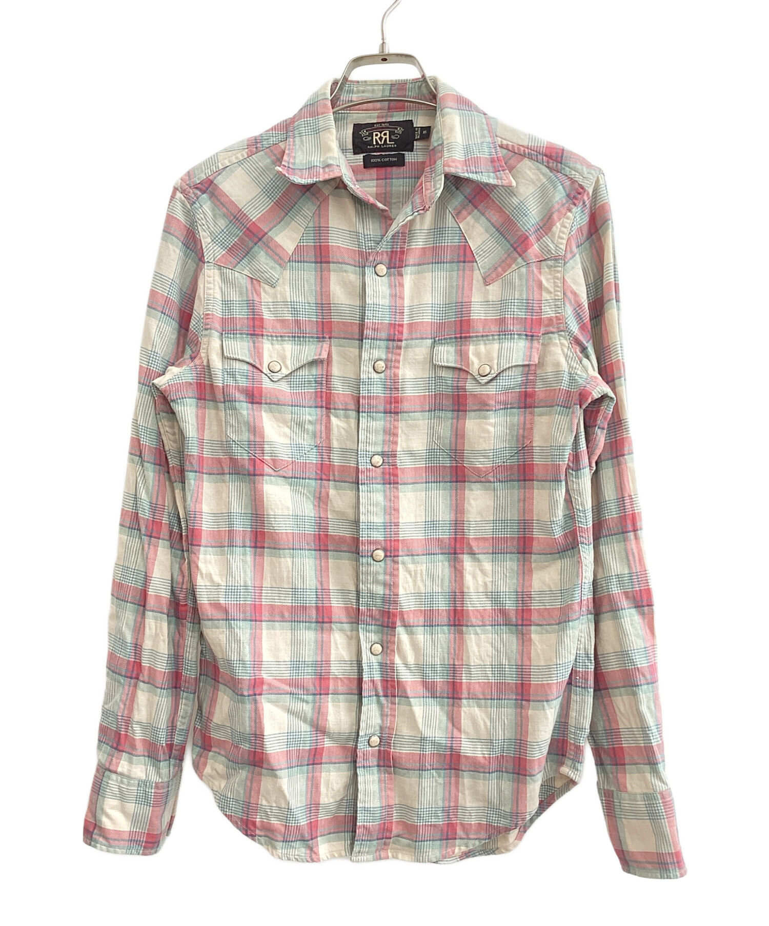 中古・古着通販】RRL (ダブルアールエル) ウエスタンシャツ ピンク