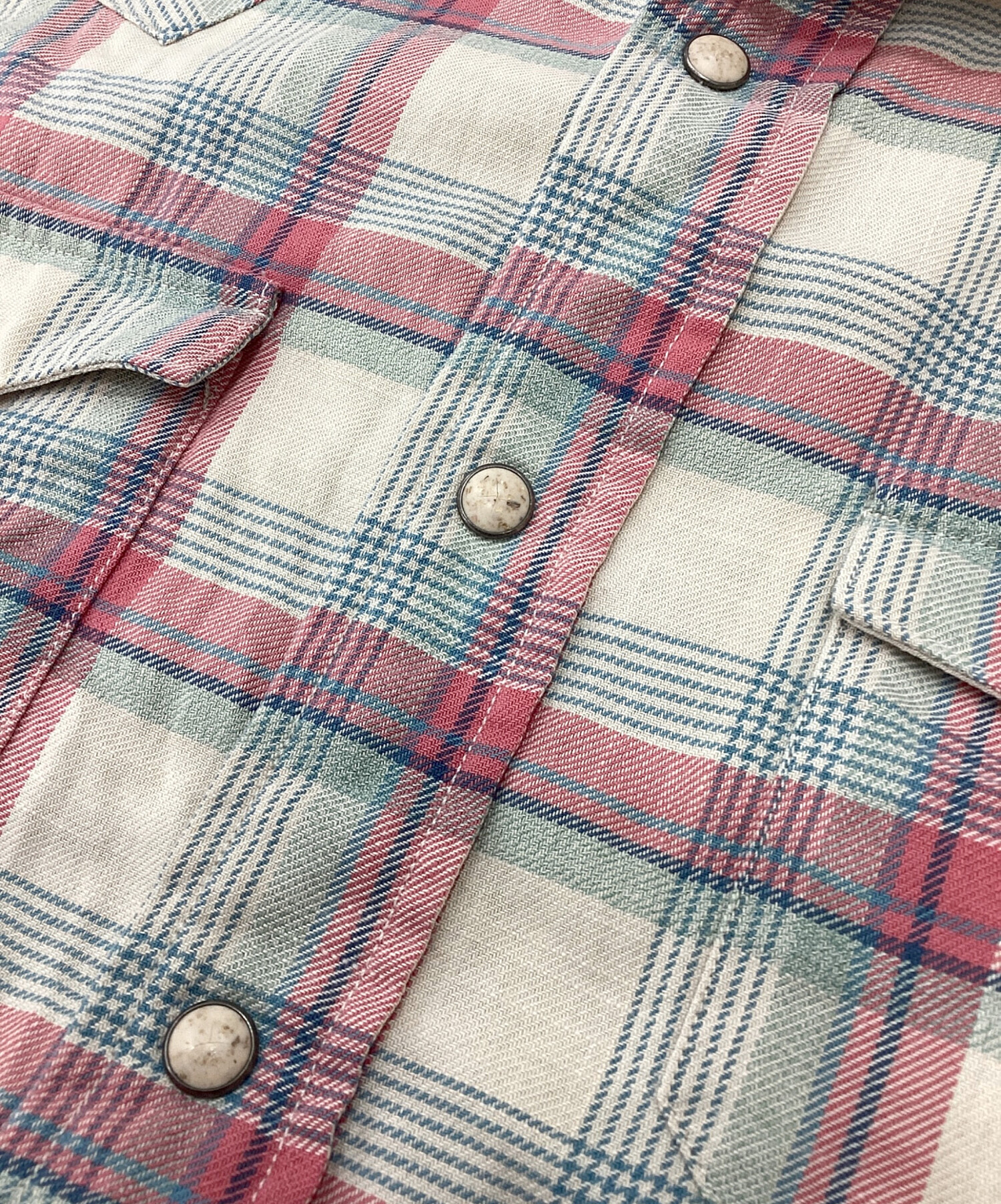 中古・古着通販】RRL (ダブルアールエル) ウエスタンシャツ ピンク