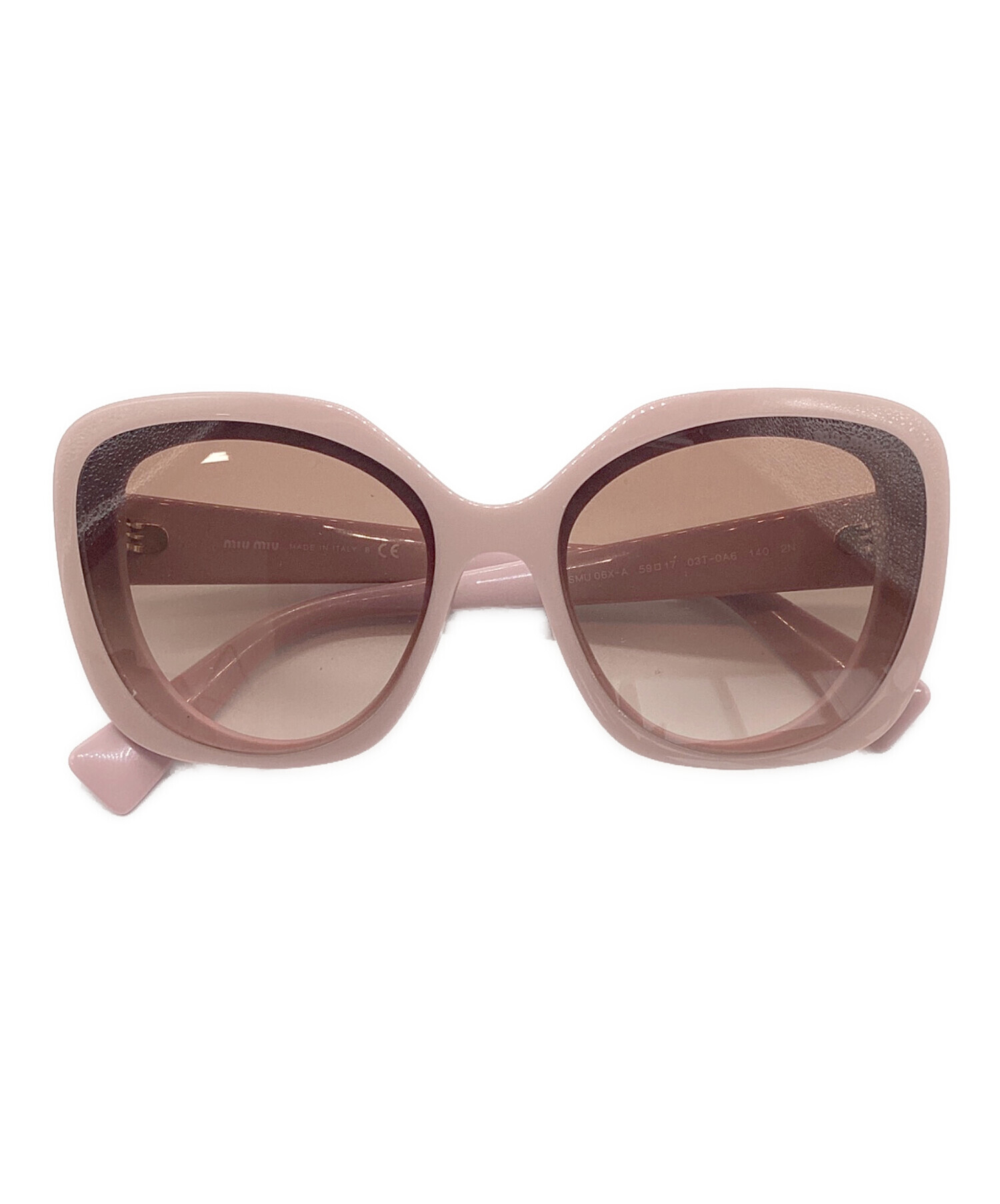 ピンク miumiuサングラス 中古・古着通販 MIU MIU ミュウミュウ 