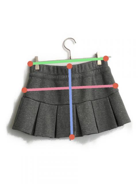 中古・古着通販】ANDWANG (アンドワン) ミニスカート グレー サイズ:M