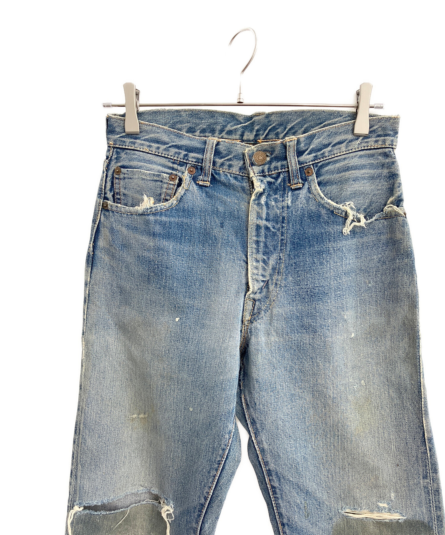 【レア・希少】levi's リーバイス　551zxx ダメージ　クラッシュデニム 中古・古着通販】LEVI'S (リーバイス) 551ZXX デニムパンツ ブルー