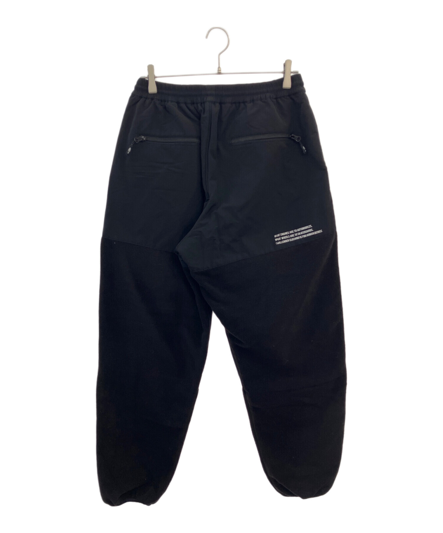 チャレンジャー　パンツ　XL　ブラック 中古・古着通販】CHALLENGER (チャレンジャー) フリースパンツ